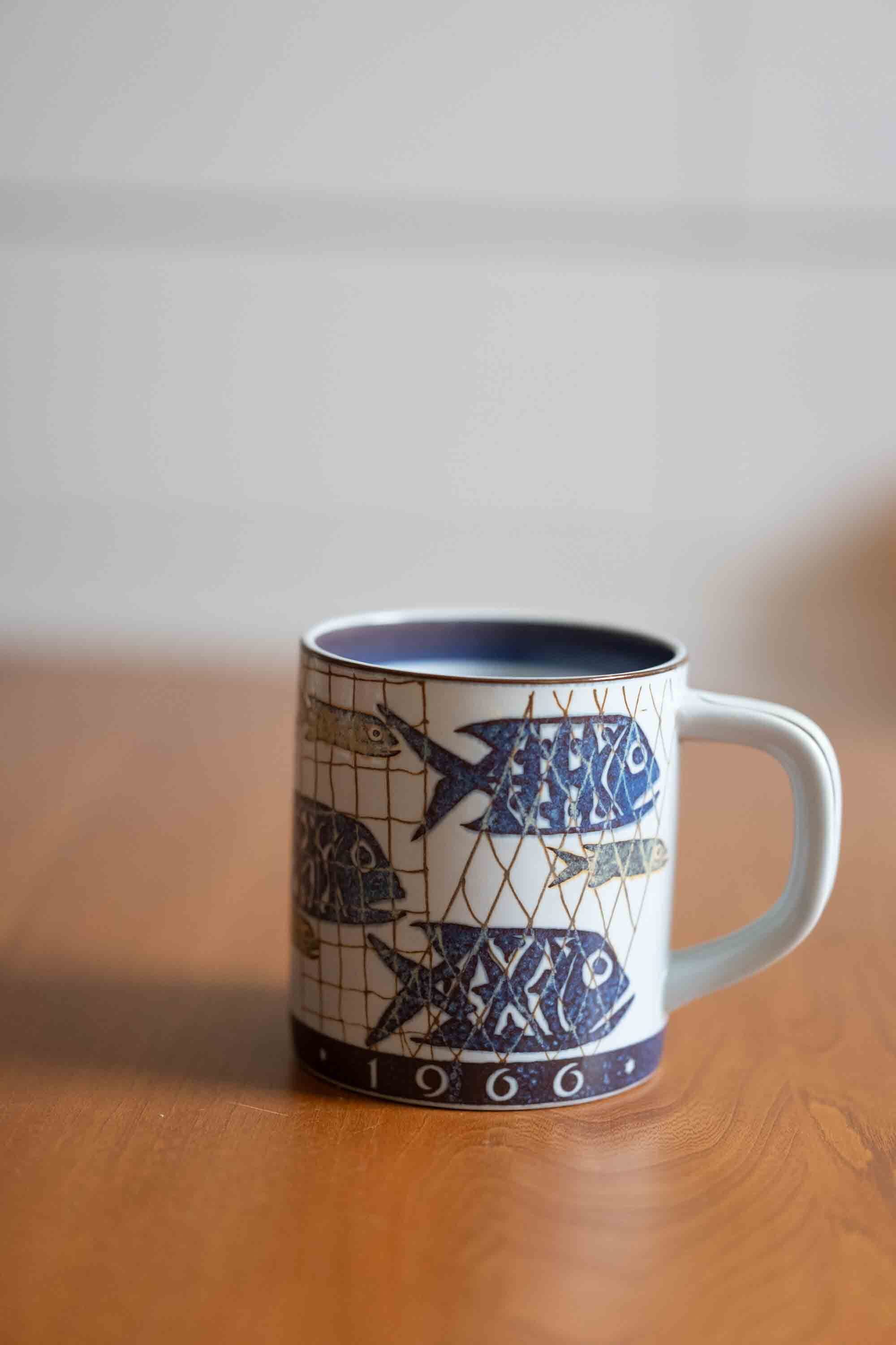 ロイヤルコペンハーゲン 大きなサイズ マグ Aluminia 1966年製 Mug with fish