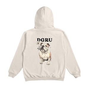 ブルドック　バックデザインジップパーカー