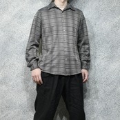 design check knit shirt brown