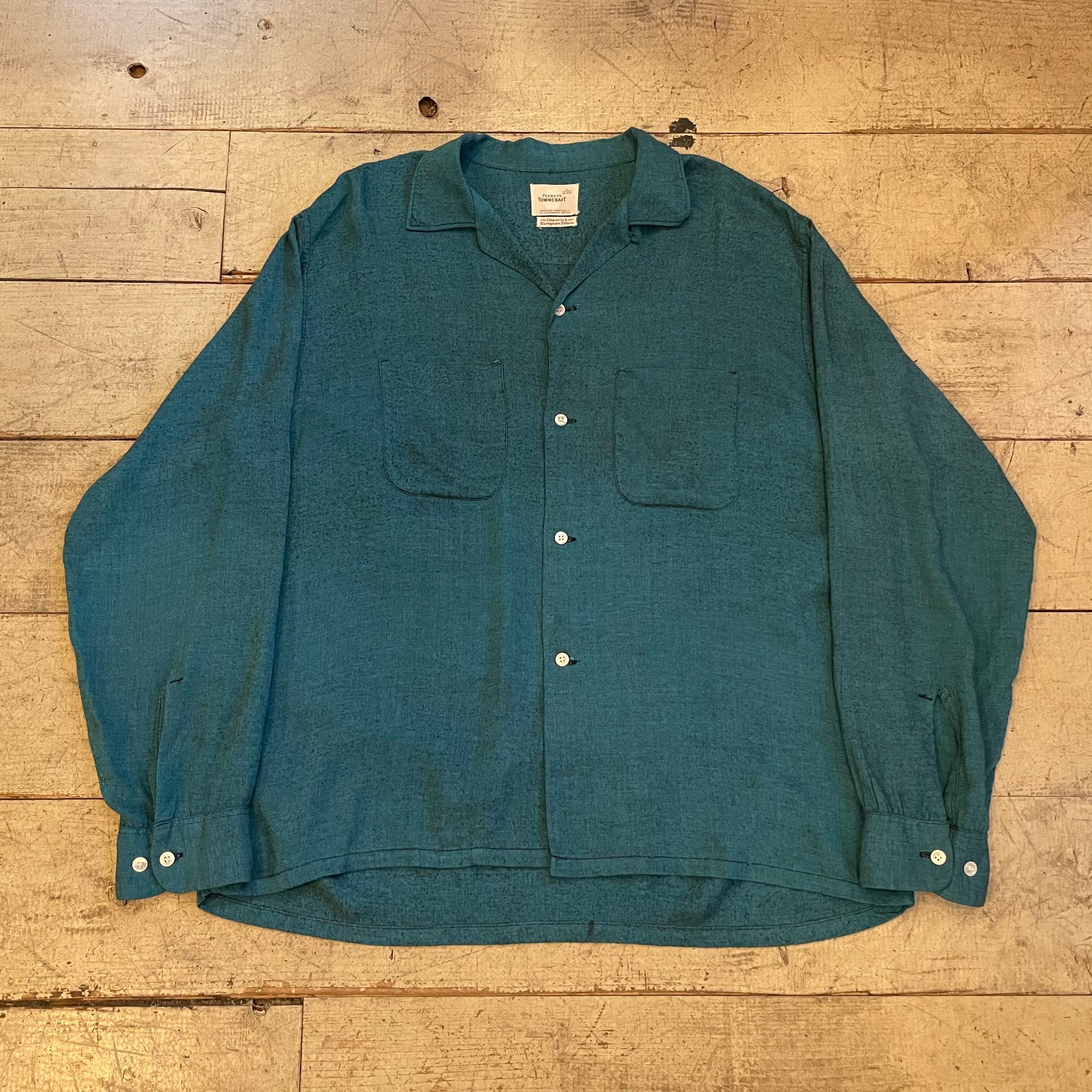 1960's Over Sized Open Collar RayonShirt