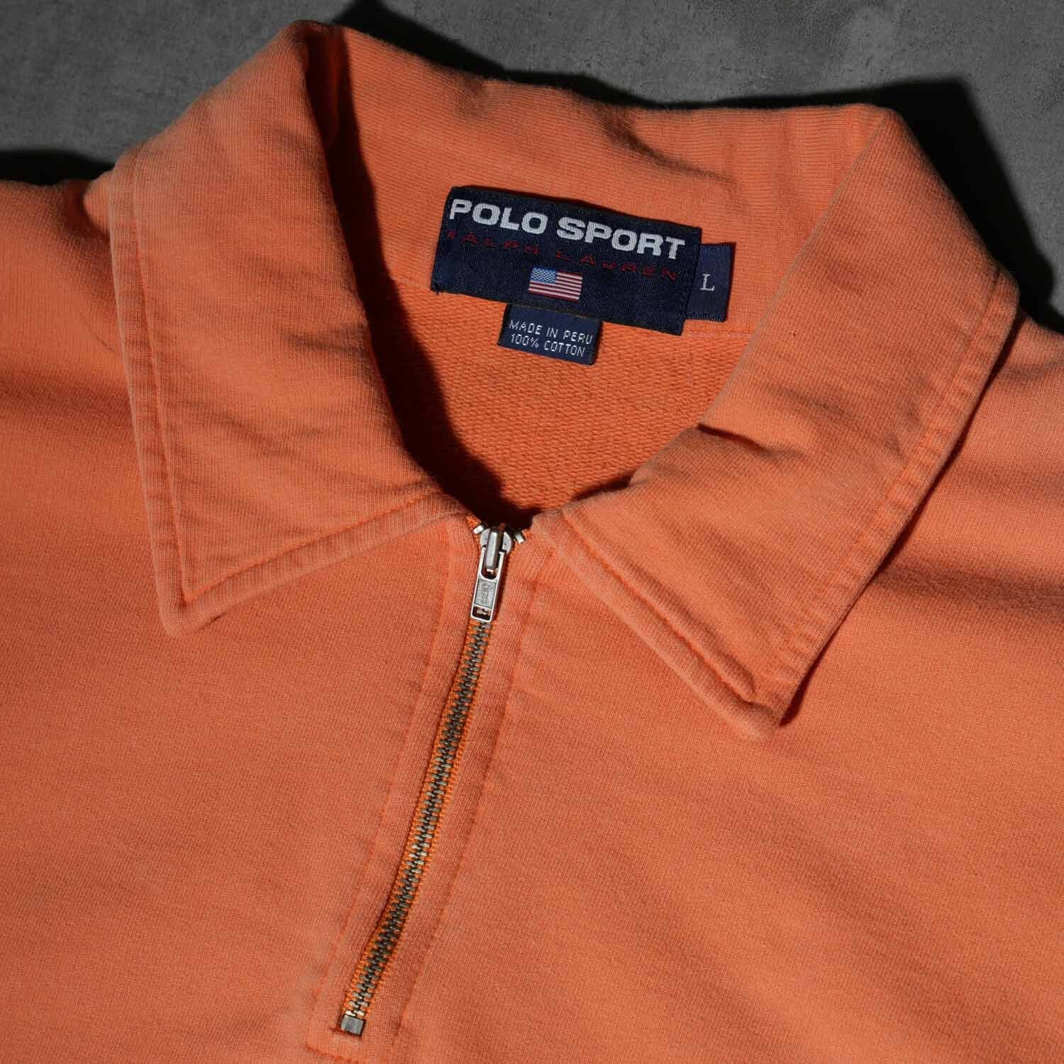 90s POLO SPORT Half-Zip Short Sleeve Sweat / ポロ スポーツ ハーフ