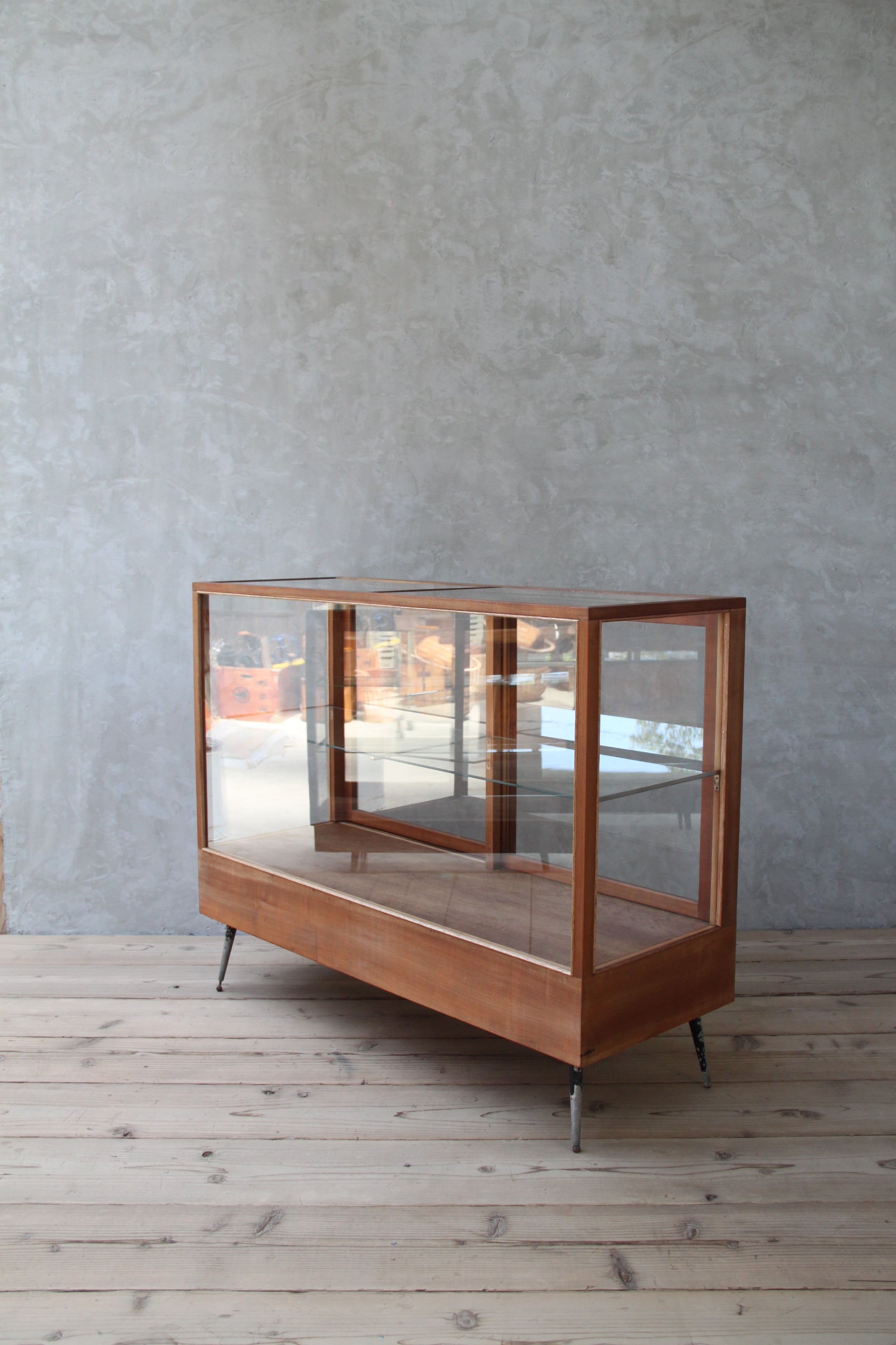 綺麗なガラスショーケース 古家具/アンティーク/ガラスケース//収納