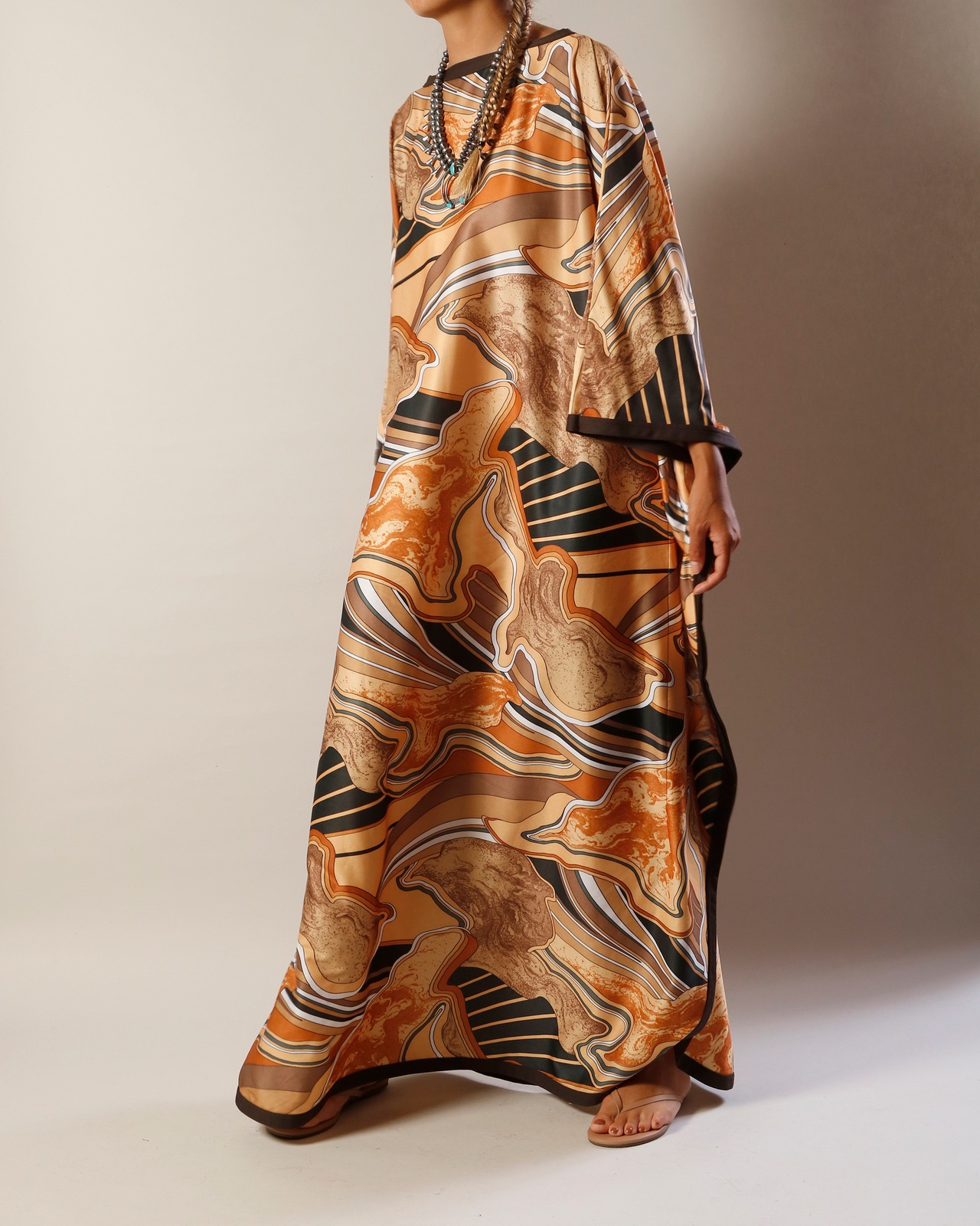 1970's  St Michael / Psychedelic Caftan Dress