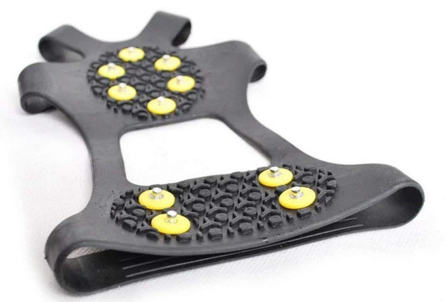 靴底用滑り止めスパイク(替えピン3個付き）滑らない 携帯 靴用ゴム底 かんじき アイゼン スノー アイススパイク (S/20.0cm-23.0cm)