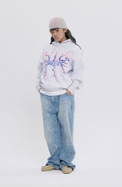 THUNDERLOGOHOODIE_ LIGHT GREY