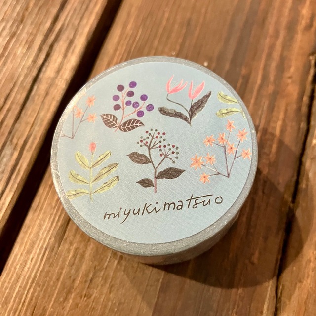 ユニコン　松尾ミユキ　Flower Blue　25mmマステ　UN01