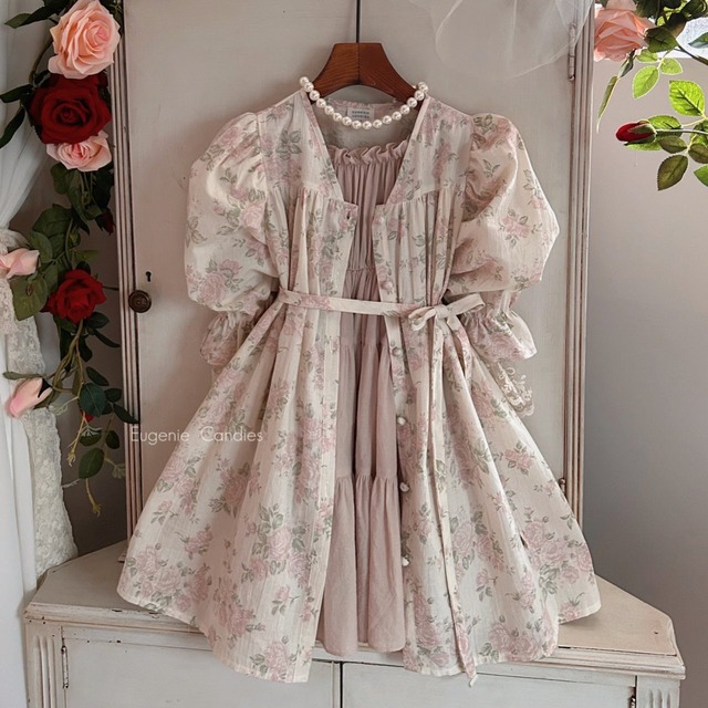 ラスト1 pink M【即納】<EugenieCandies>  Ines one-piece