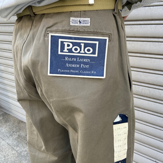 『送料無料』タグ付きデッドストック 90s Ralph Lauren アンドリューパンツ 34