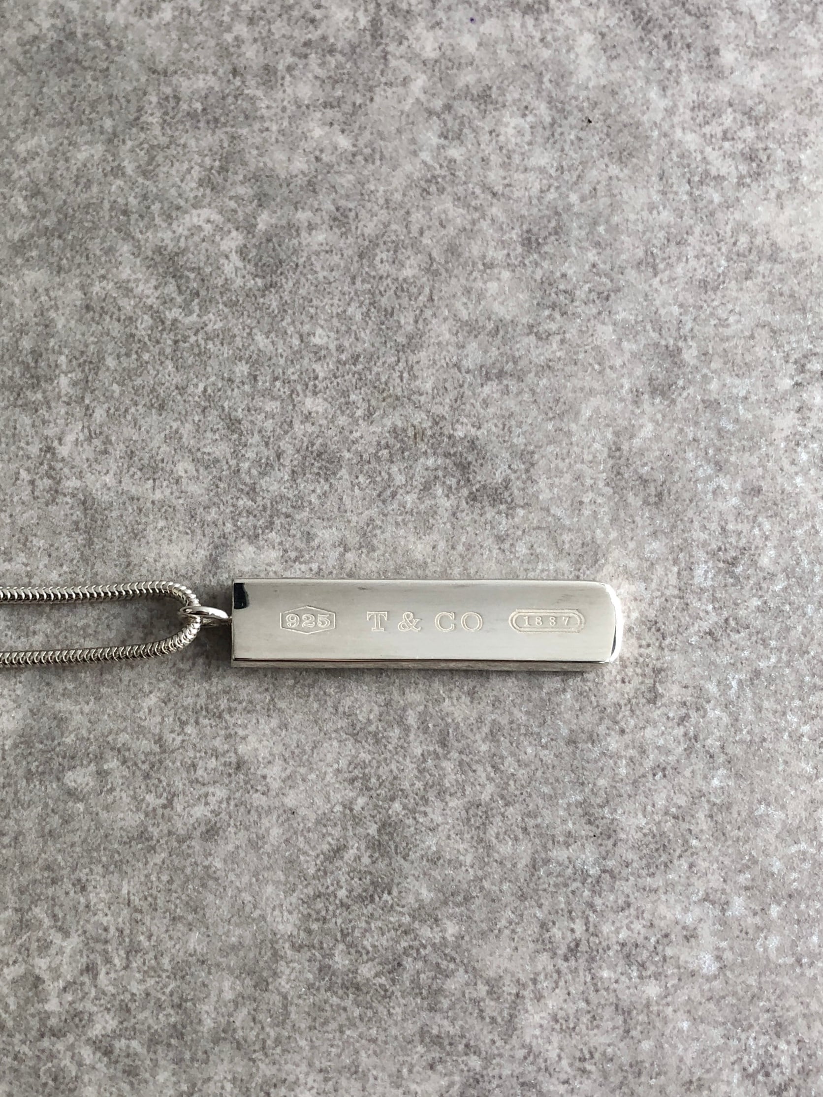Tiffany & Co. ティファニー ネックレス シルバー ナロープレート 925