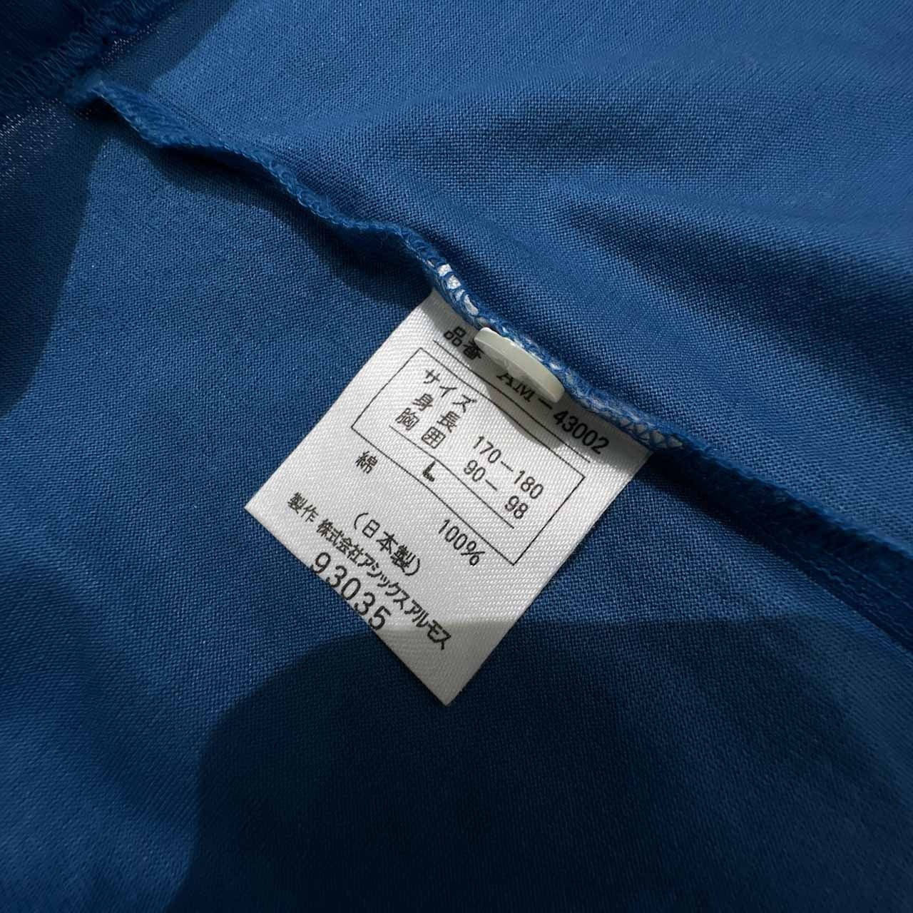 90s Aquascutum アクアスキュータム Aquasport ロゴ刺繍 天竺コットン 半袖 ポロシャツ サイズ L /ブルー/ビンテージ