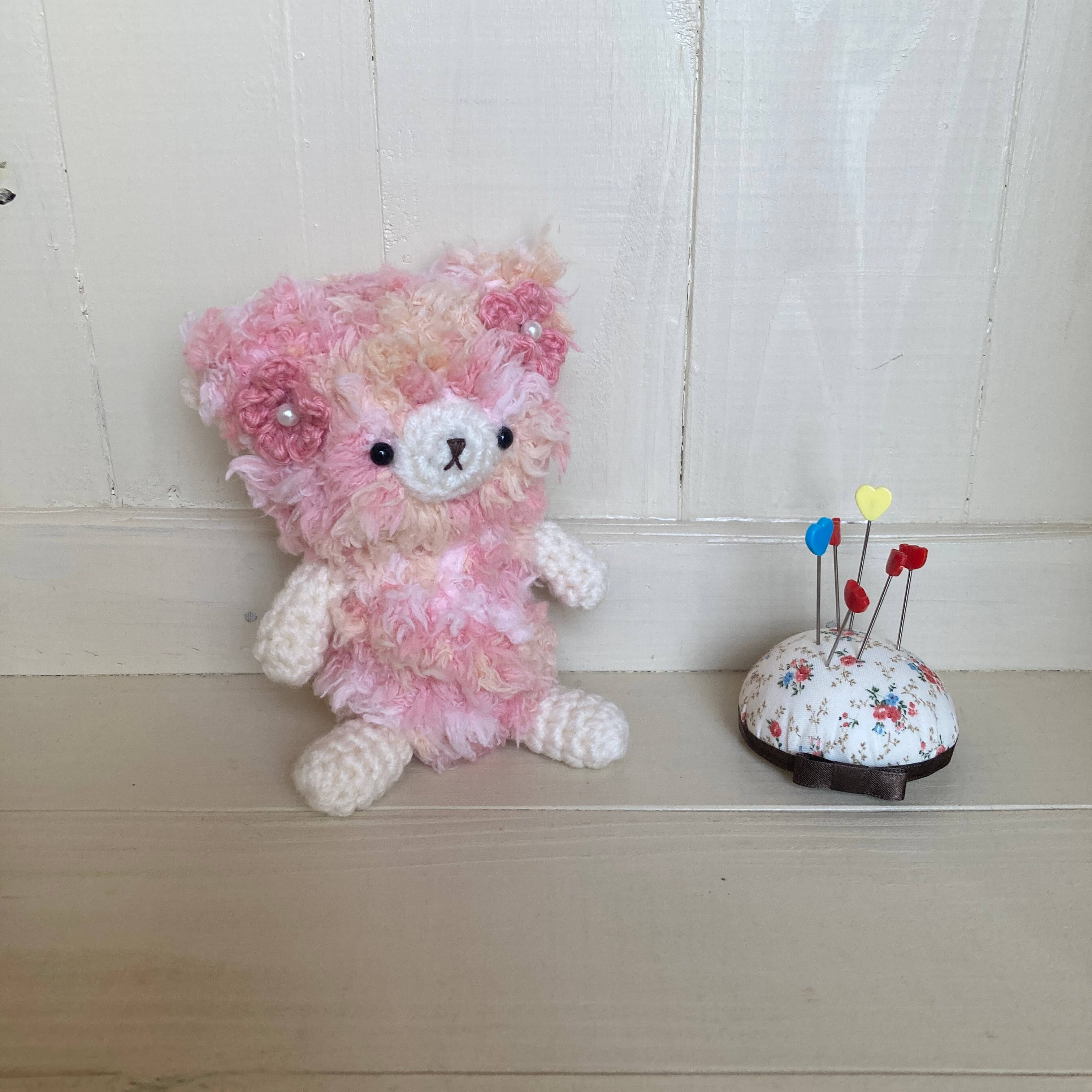 ファンシーアラモード　ビッグくまちゃんぬいぐるみ　ピンク　スタイ付き ファンシーアラモード ビッグくまちゃんぬいぐるみ ピンク スタイ付き