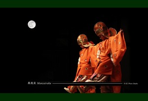 雅楽　陵王　落蹲　納曽利　萬歳楽　登天楽　　ポストカード　PHOTO　５種セット