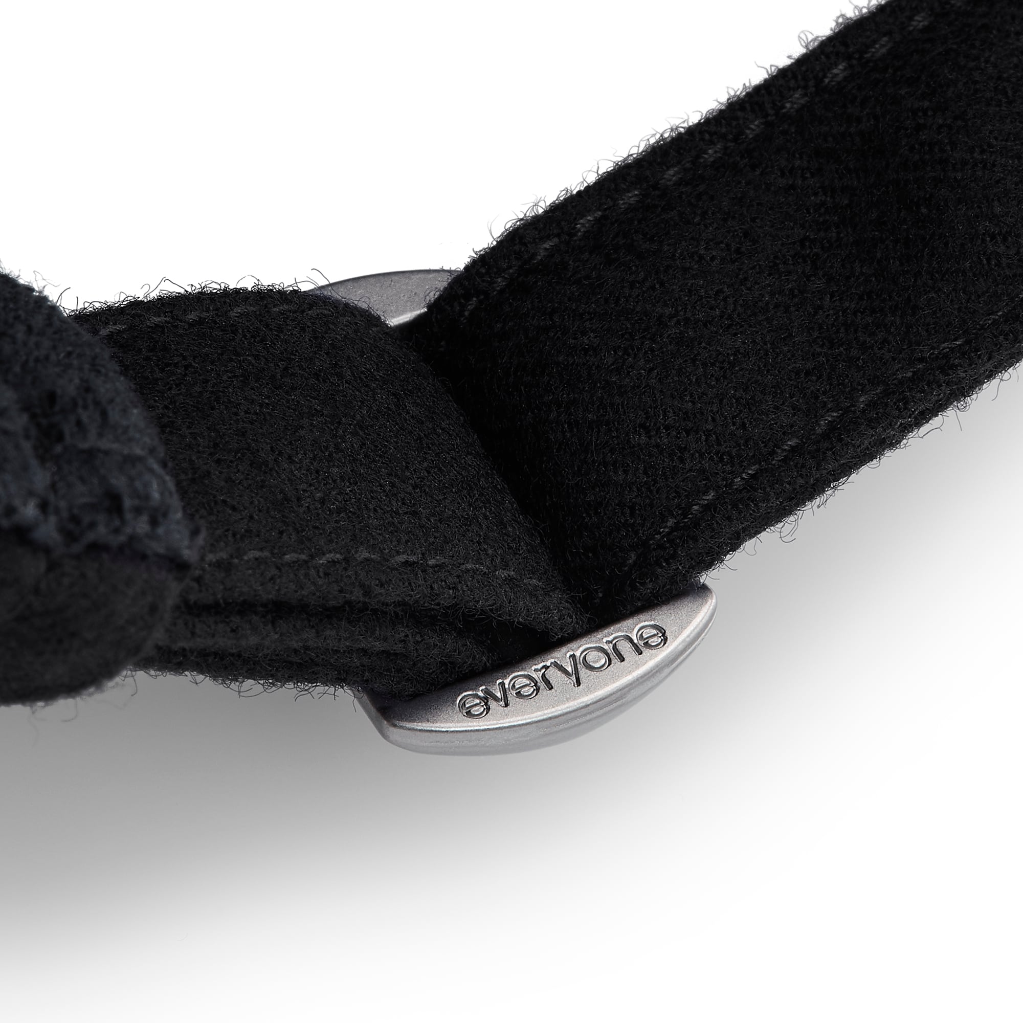 everyone wool flannel original logo 6-panel cap (BLACK) | everyone