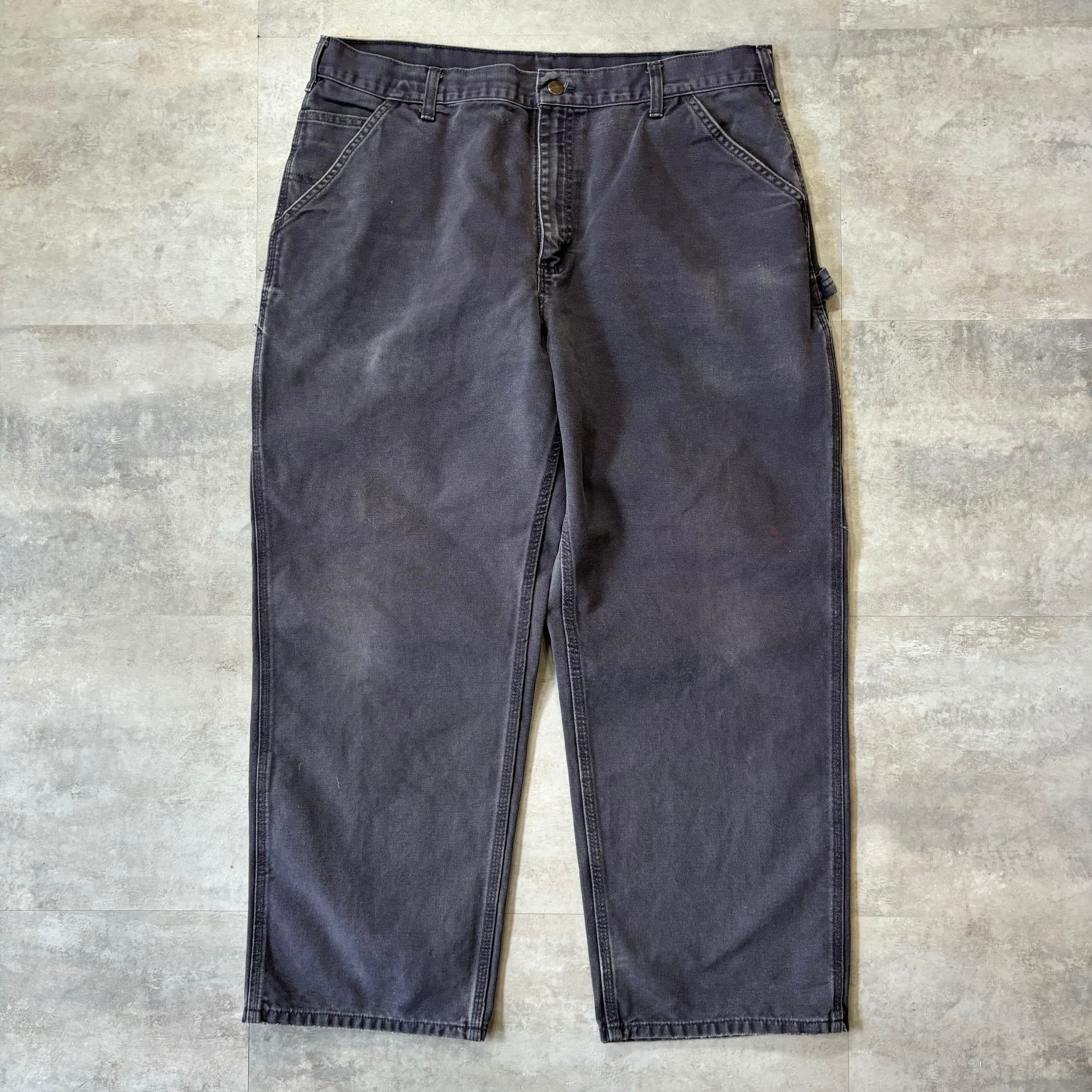 《実寸w37l28》carhartt ダック生地 ワークパンツ ペインターパンツ no.1243