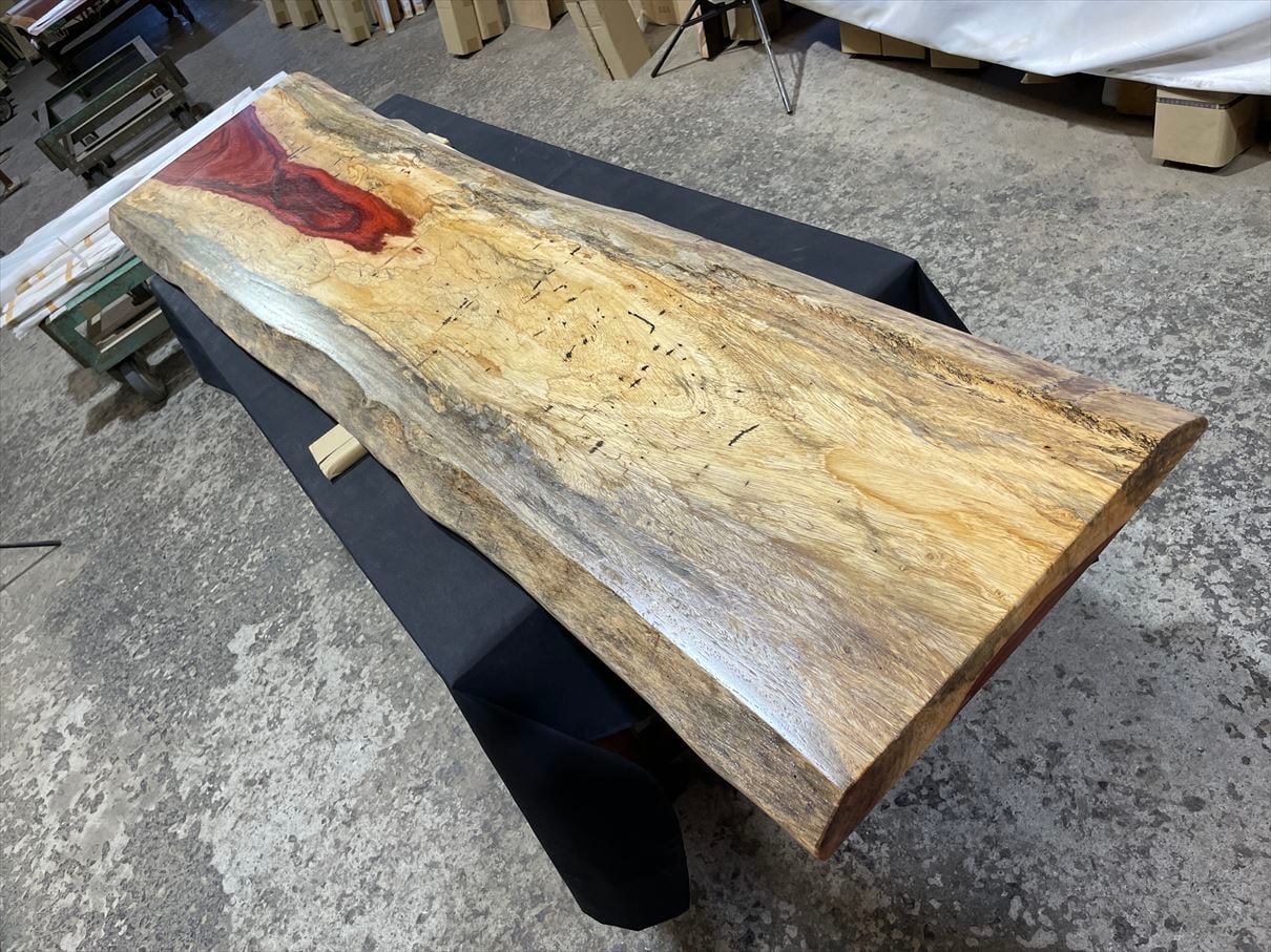 パドック3773 一枚板無垢 乾燥材 2100x390-550x40mm カウンター パドック3773 一枚板無垢 乾燥材 2100x390-550x40mm カウンター