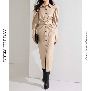 タイトレザーワンピース W0146