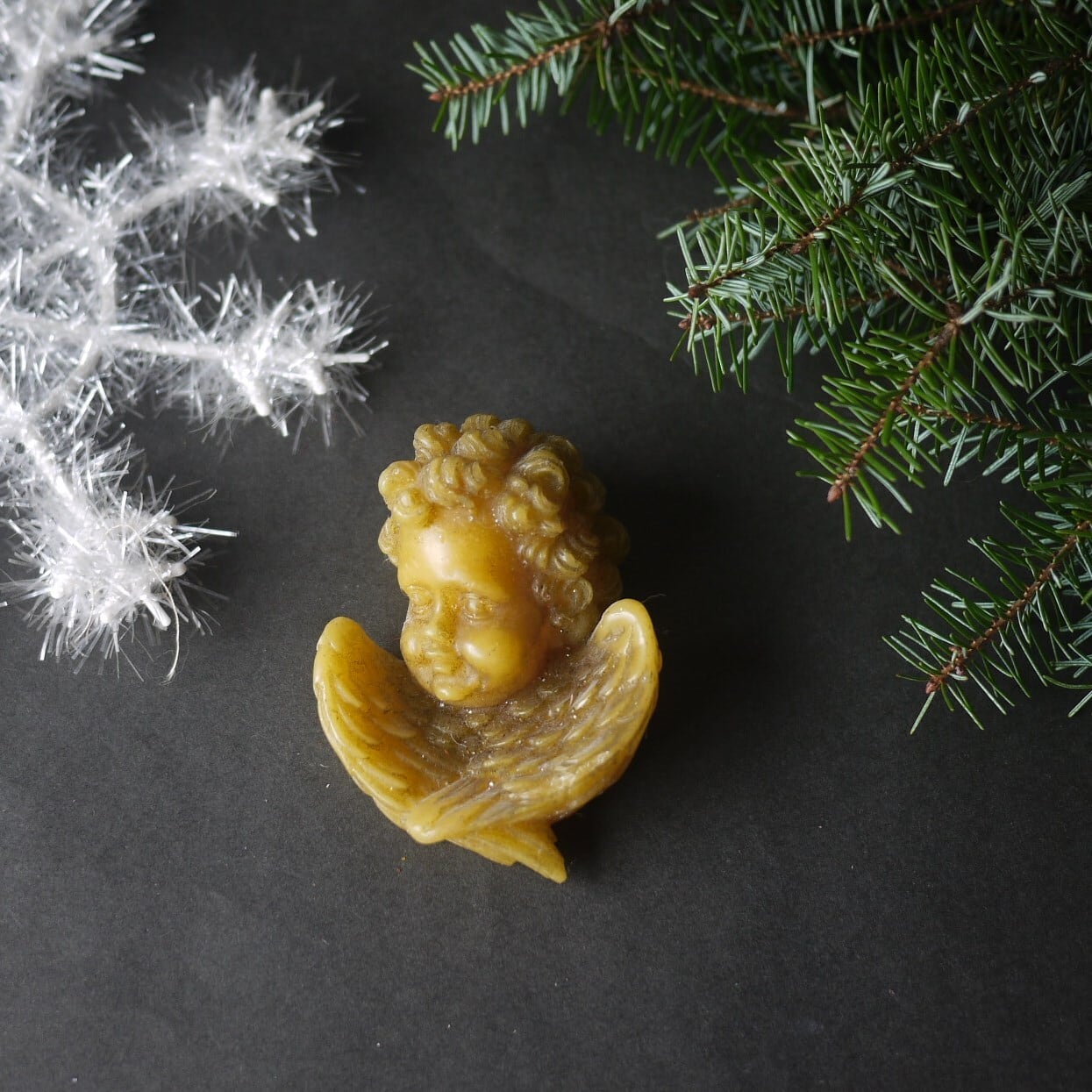 天使の胸像 ワックスオーナメント ドイツ