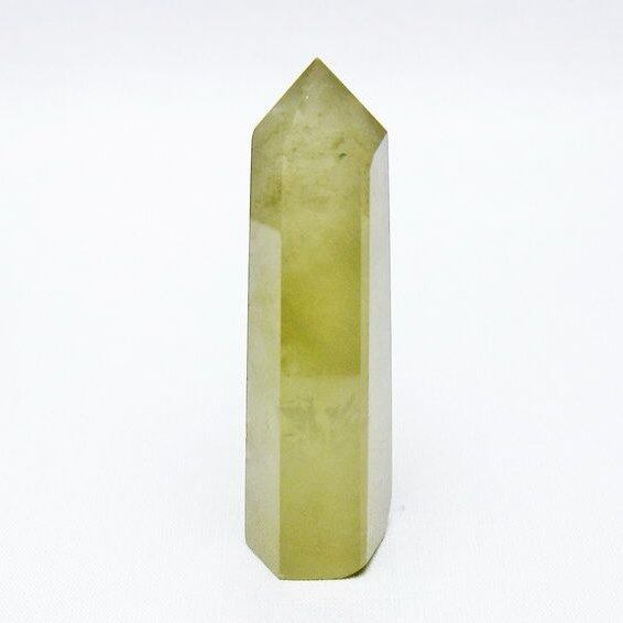 シトリンクォーツ 六角柱 シトリン ポイント 置物 一点物 142-10468
