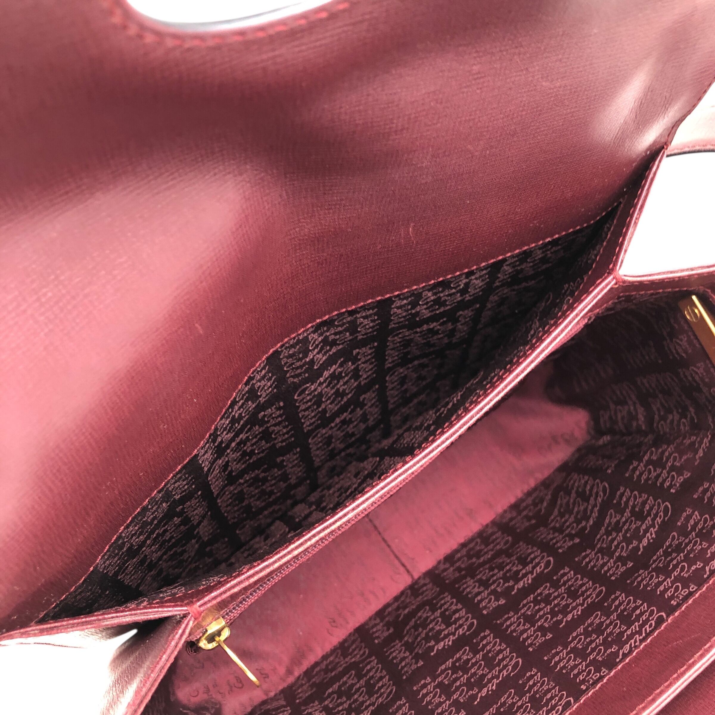 カルティエ　Cartier マストライン　ショルダーバッグ　ターンロック Cartier カルティエ マストライン ショルダーバッグ ボルドー ターン