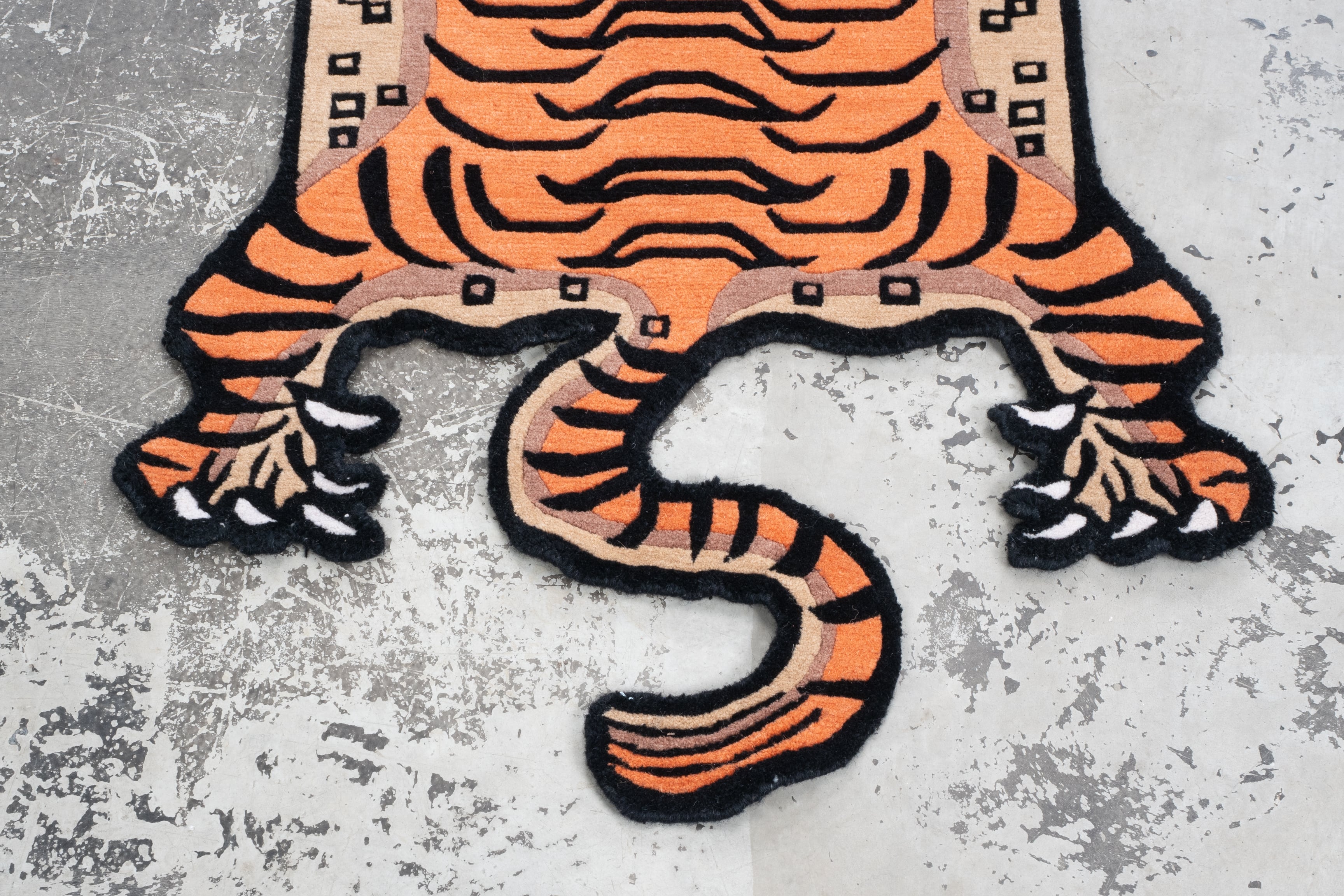 Tibetan Tiger Rug 《Sサイズ•ウール・オリジナル3・トラディショナル