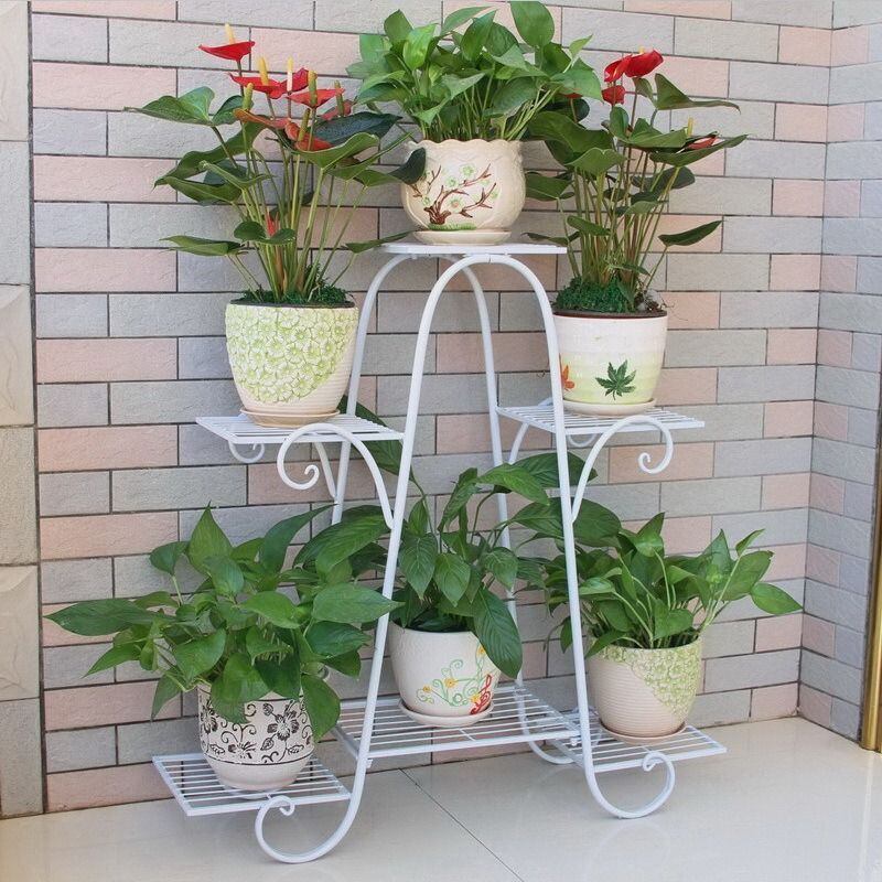 ヨーロピアンスタイル植木鉢棚 シンプル 室内 屋外 ガーデニング