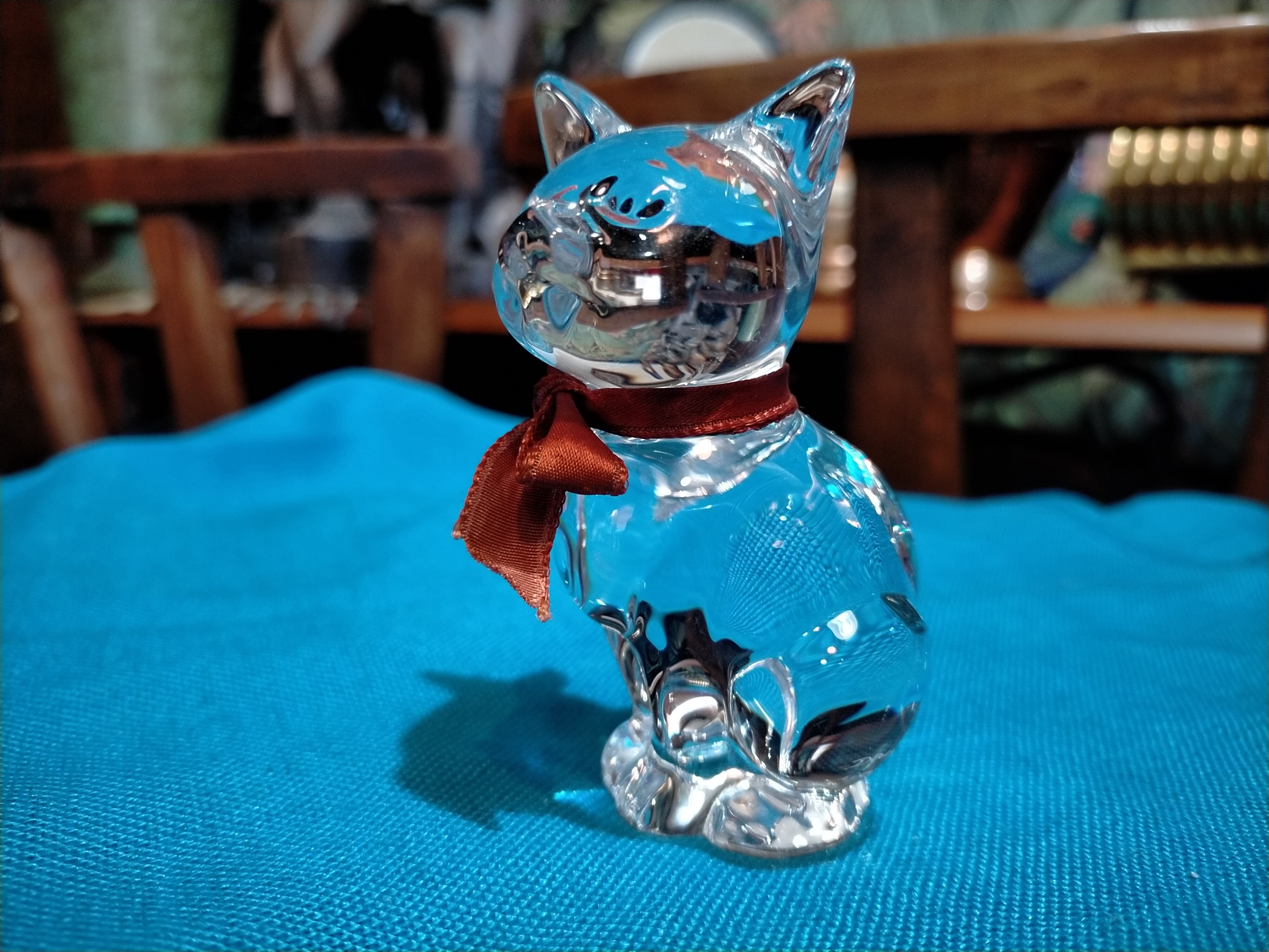 Special Price】ドーム(Daum) フランス☆ クリスタル ネコ（ねこ）置物 