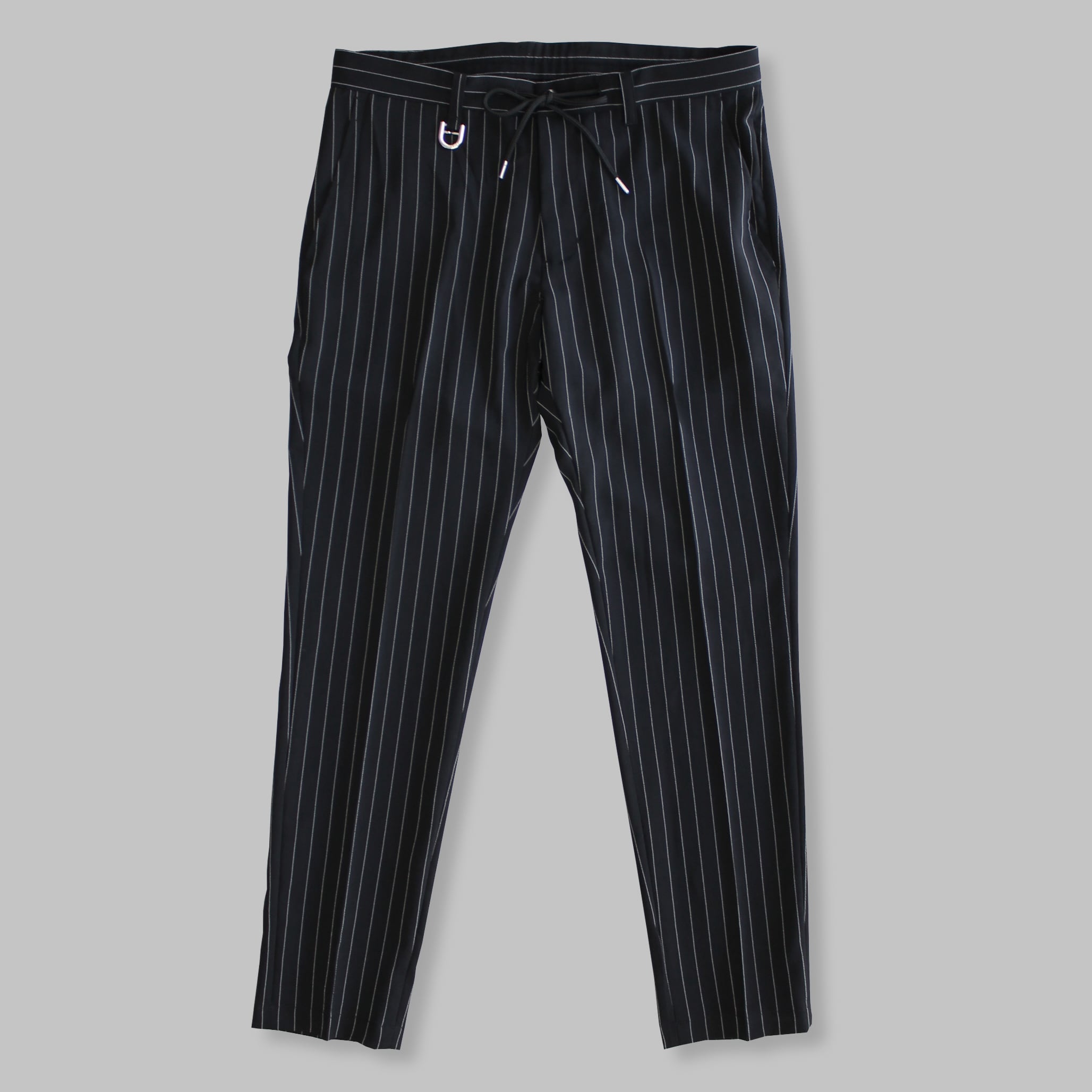 LiSS ストレッチストライプスラックスパンツ black LiS-2401466 | LiSS