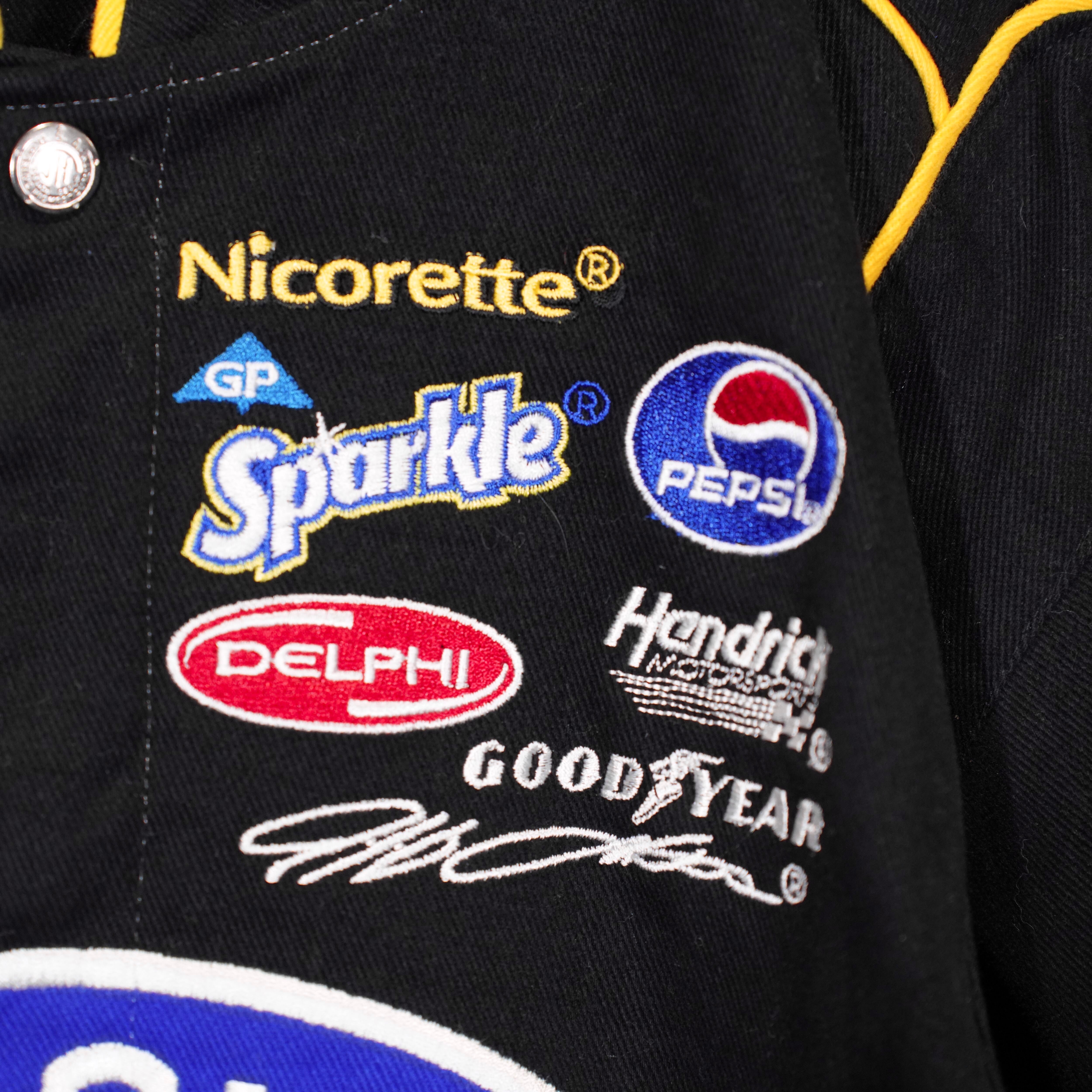 USA VINTAGE JH DESIGN JEFF HAMILTON EMBROIDERY DESIGN RACING