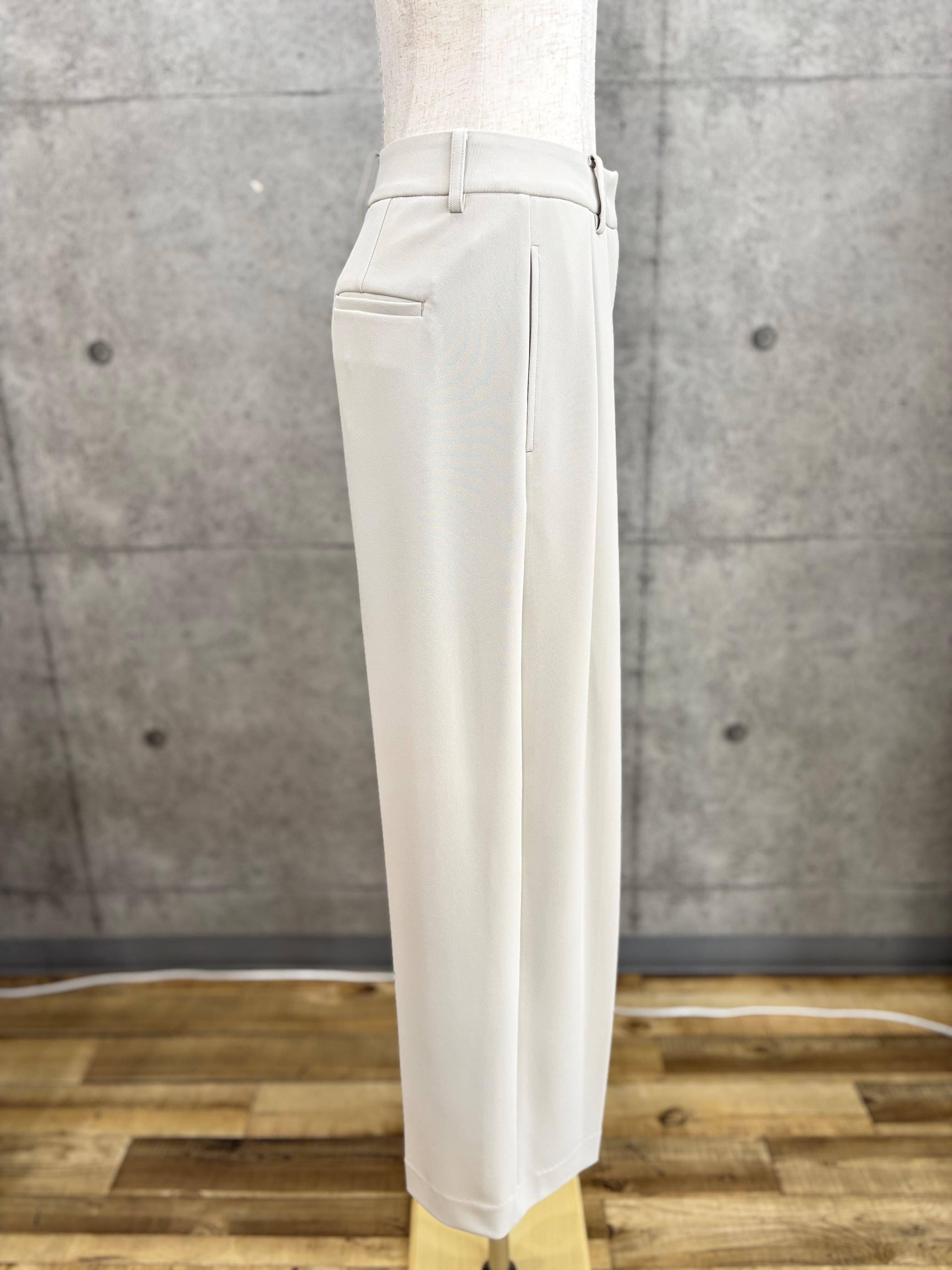 40%OFF】DigniteCollier(ディニテコリエ)ダブルタックワイドパンツ 36