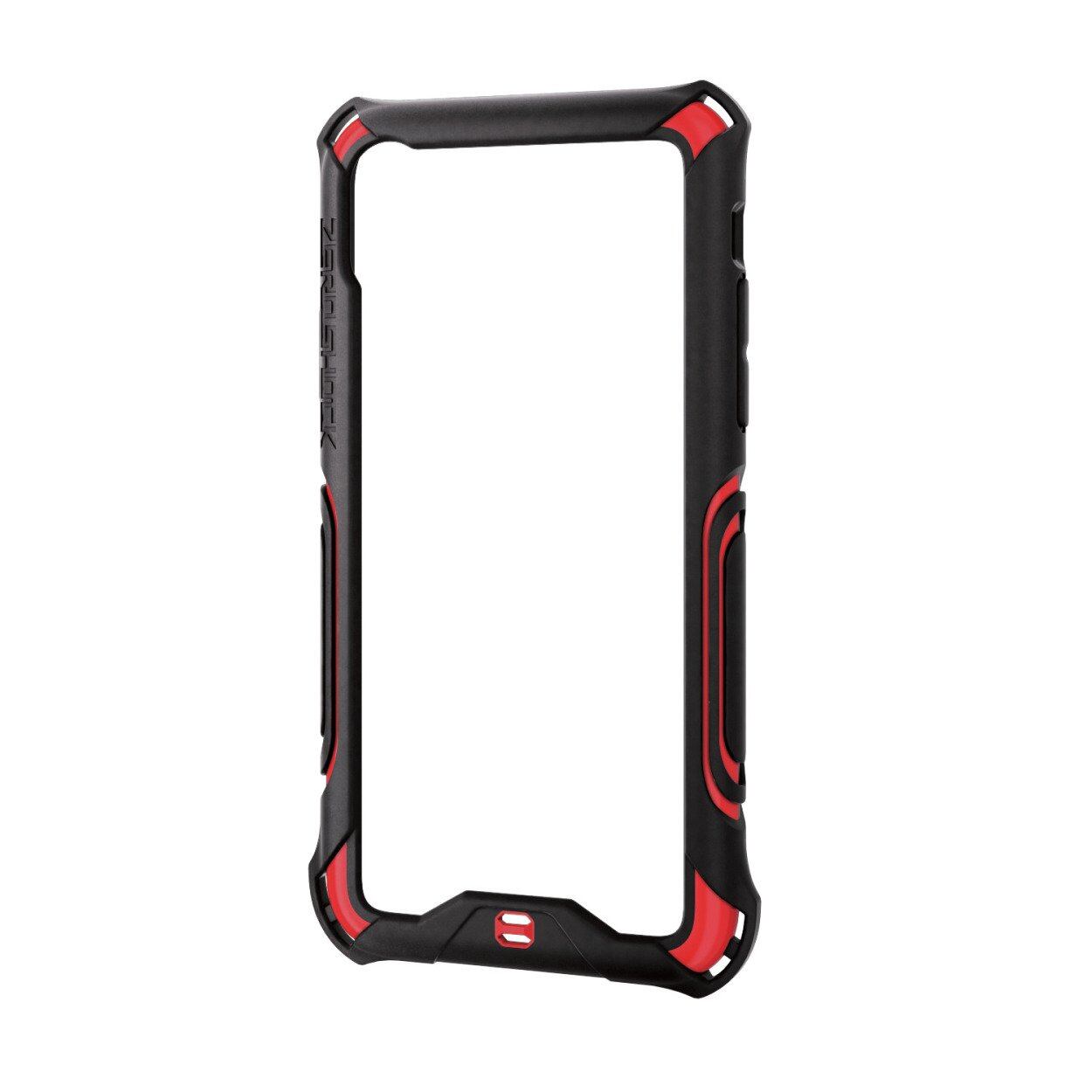 エレコム iPhone X/ZEROSHOCK/バンパー/レッド