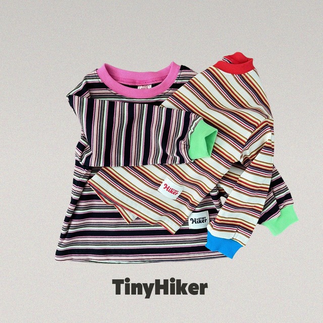 《取寄》キャンディストライプT：kids【TinyHiker】※送料無料