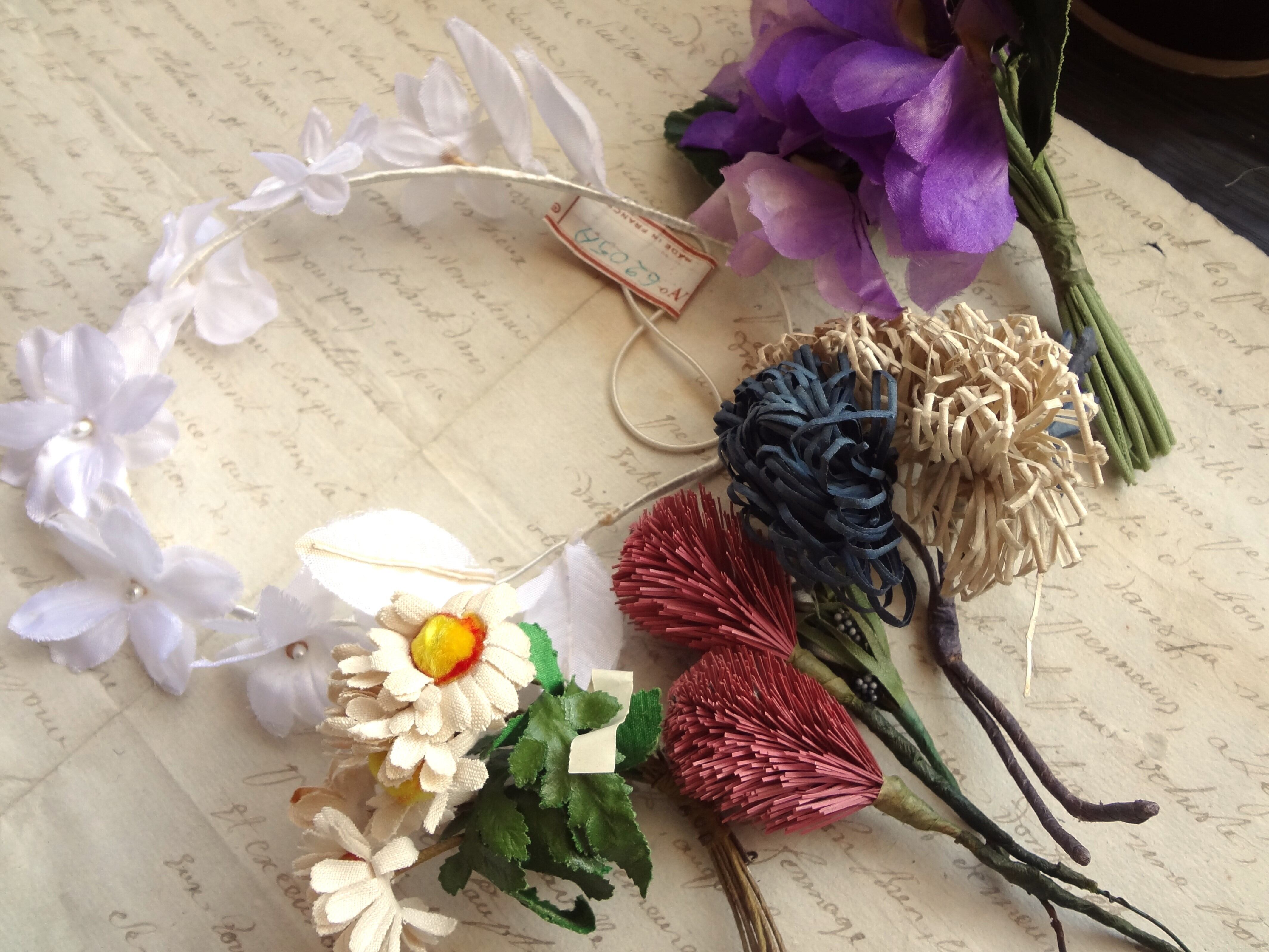 フランス ヴィンテージ布花 ピンク（C2) | grenierplus