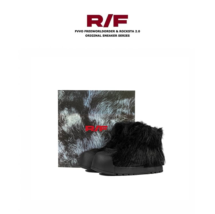 R/F HIGH TOP THICK SOLED BOOTS ハイカット ブーツ ファー付き