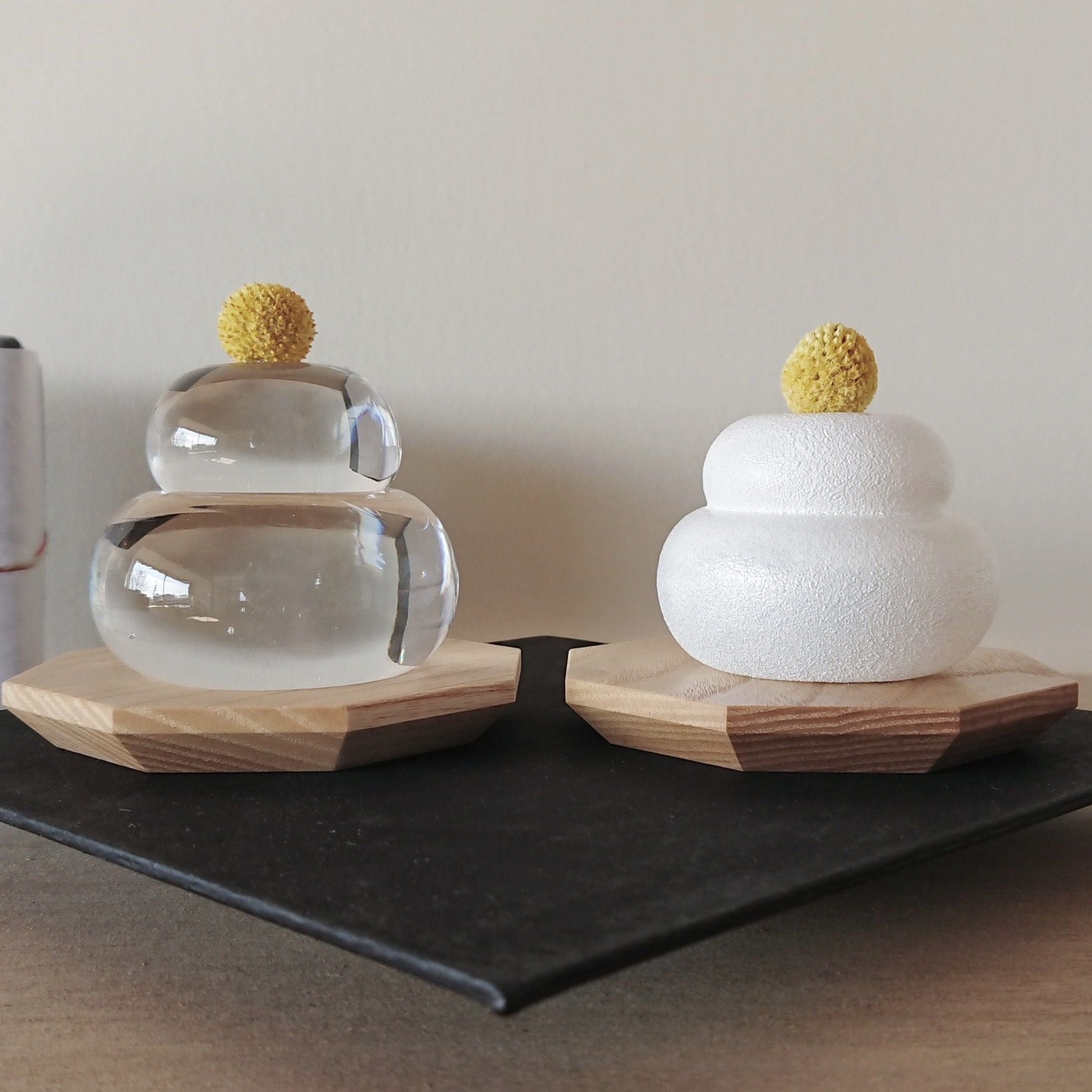 新品未使用　ガラス鏡餅 ガラスの鏡餅 通販 - ディノス