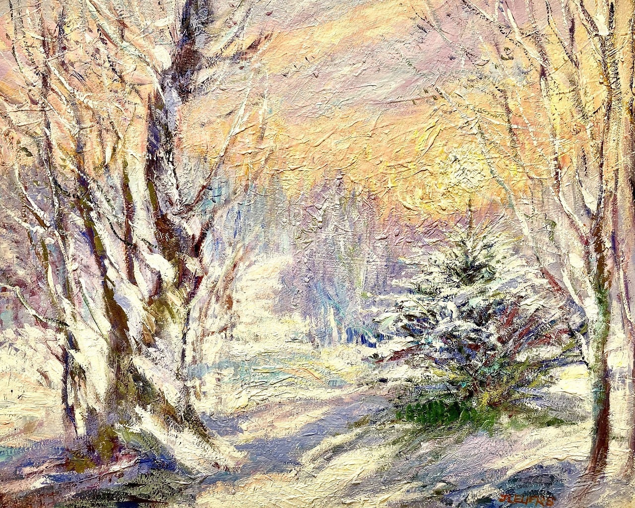 森の日の出と小さなモミの木 | Woodland Sunrise, The Little Fir Tree