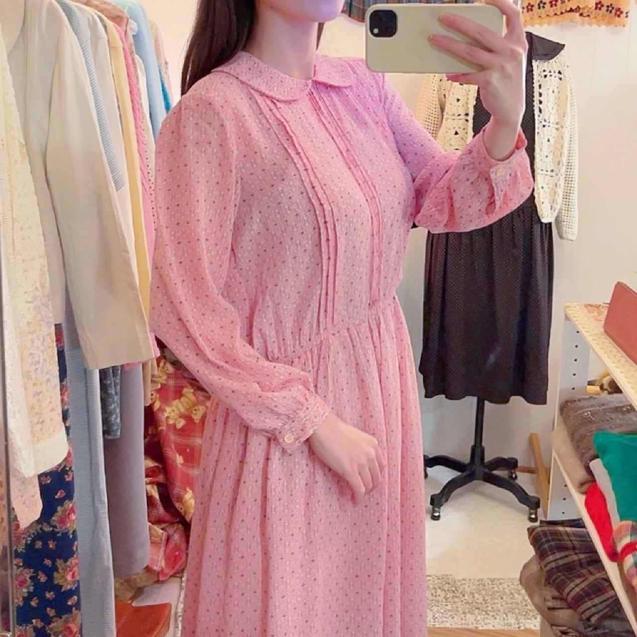 pink provencal floral one-piece