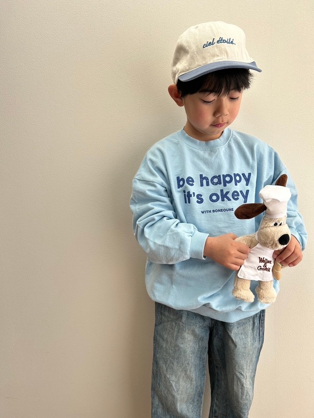 ［即納］boneoune / be happy mtm t shirt