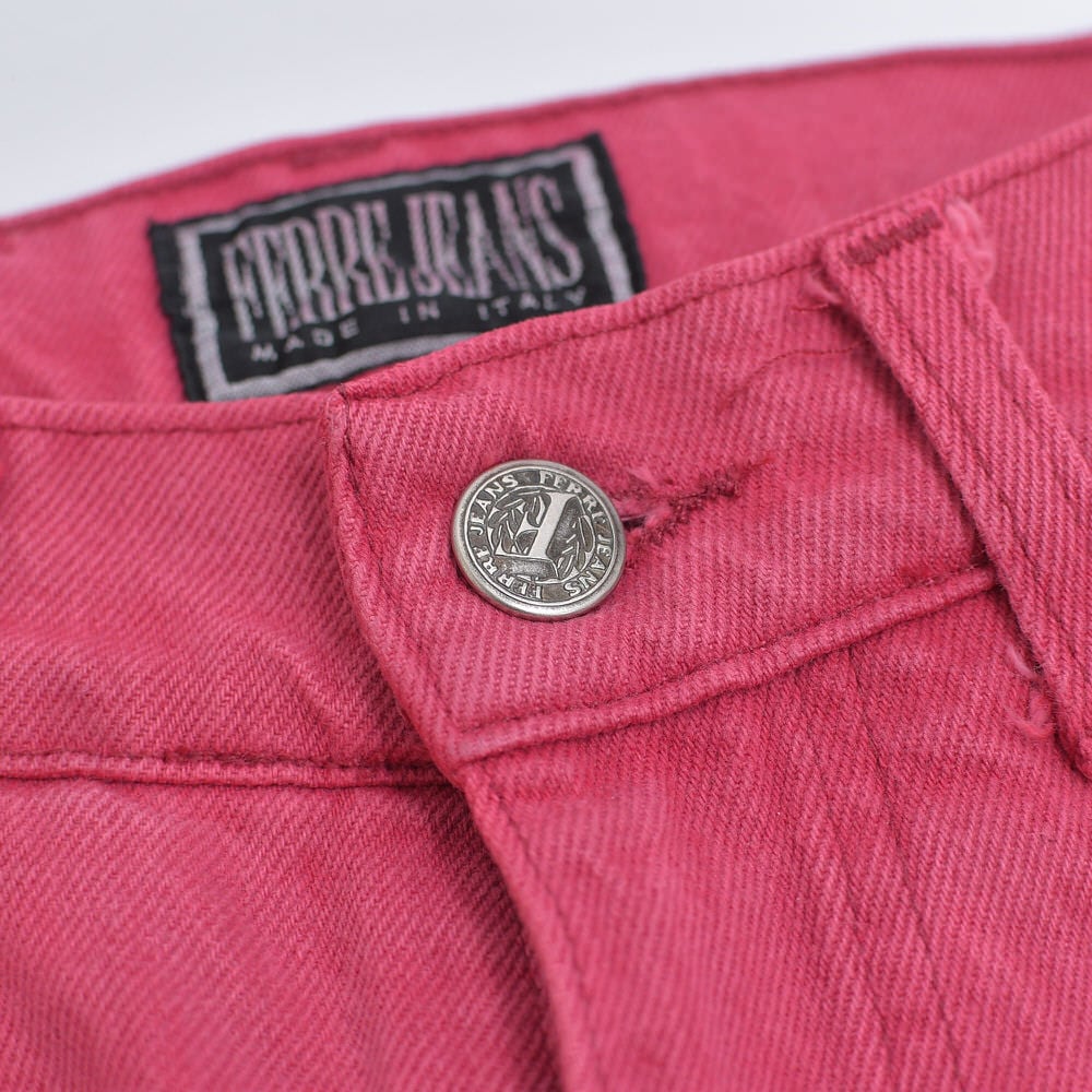 80～90s イタリア製 FERRE JEANS カラー デニムパンツ ジャンフランコ
