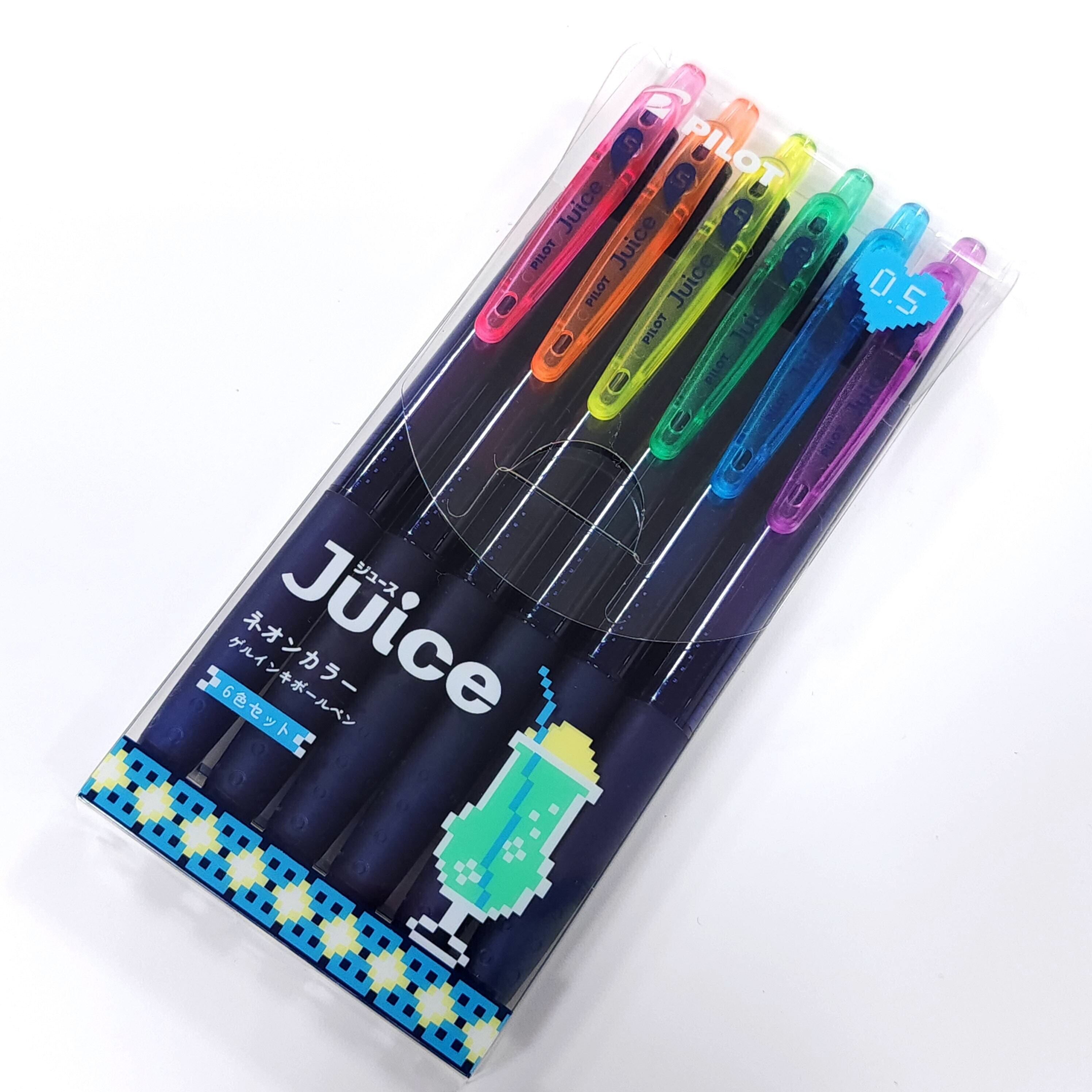 【PILOT】Juice(ジュース) ネオンカラー6色セット ゲルインキボールペン