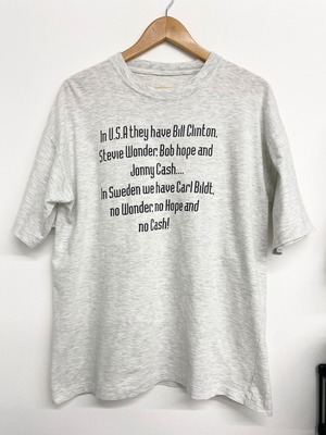 90sUSA Message Print Tshirt/L