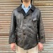 40s Noel Cuir フランス製 コルビジェジャケット ウール襟 L ユーロ ヴィンテージ レザージャケット ノエルキュイール カバーオール 30s