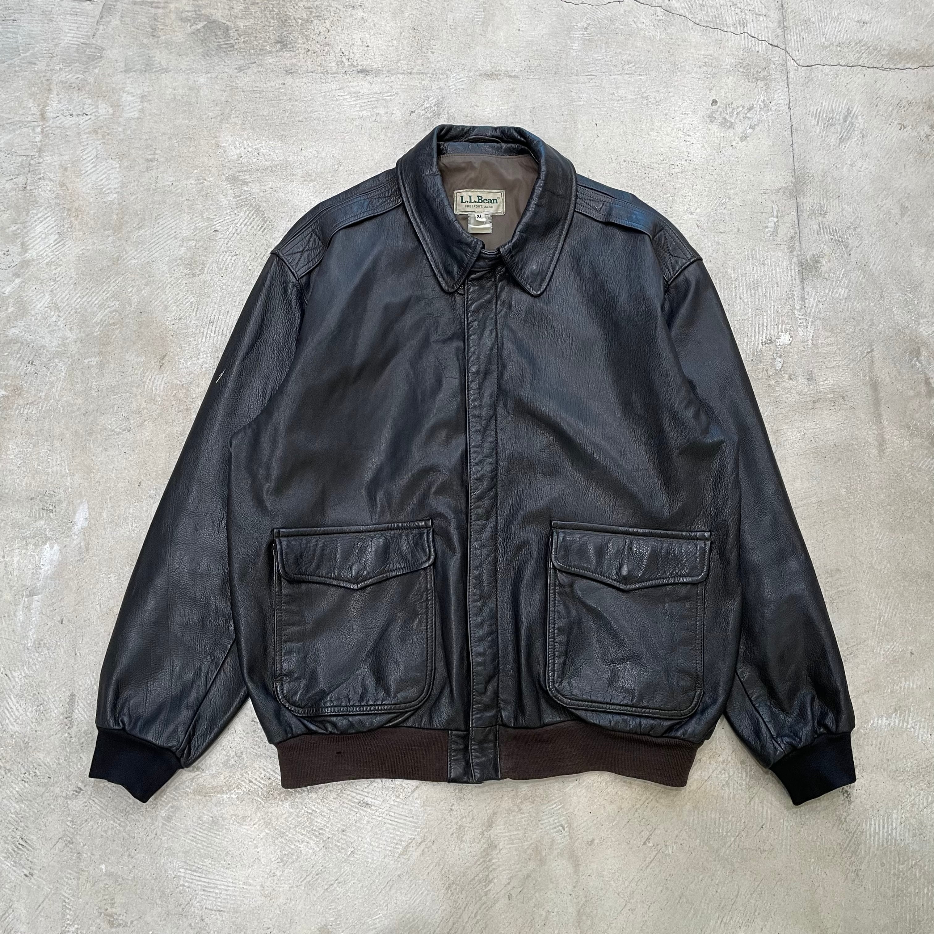 L.L.Bean A-2 レザージャケット ダークブラウン エルエルビーン A-2 