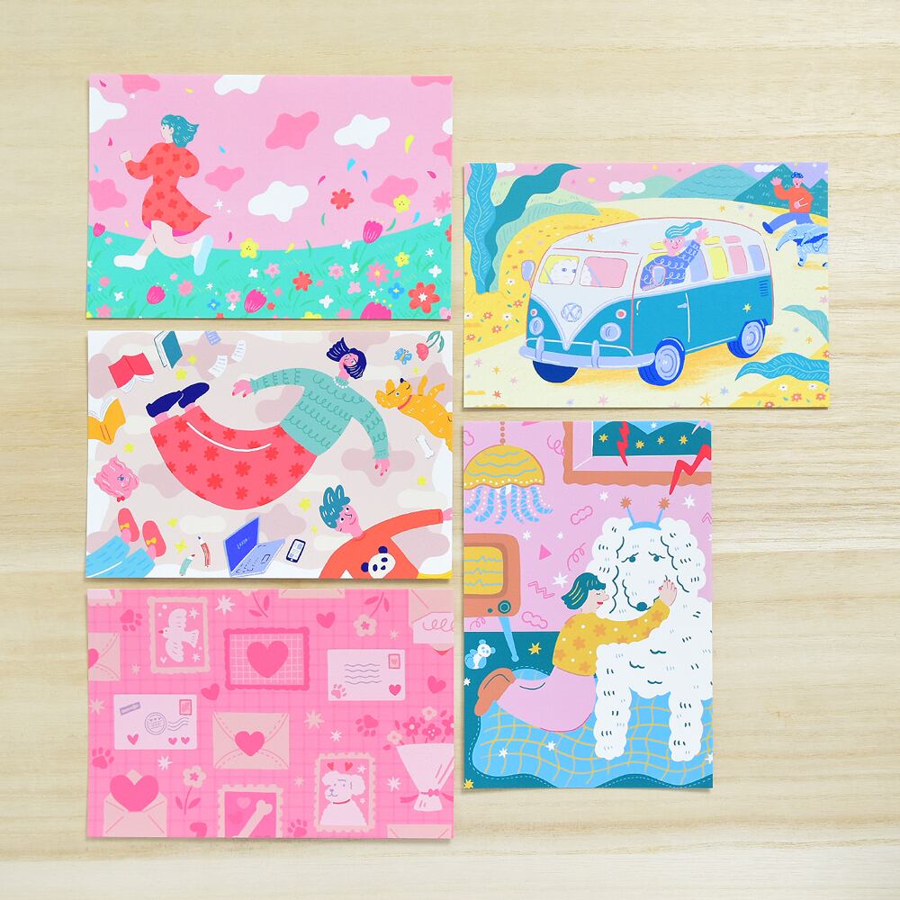 ポストカード(5枚セット) | Maki Emura goods shop