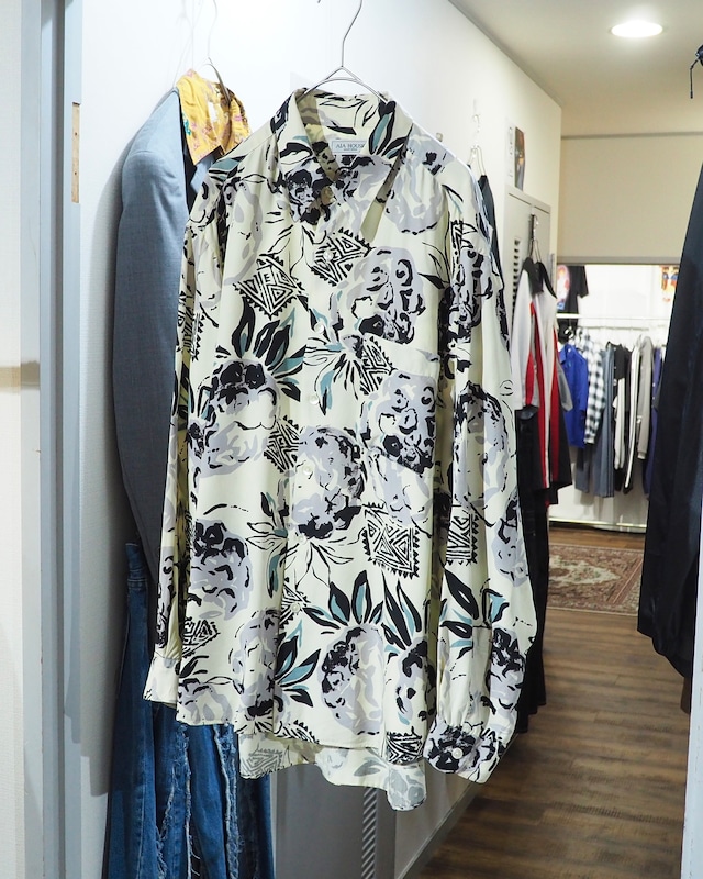 1980 - 90s ” 鳳梨 ” Oriental Art pattern Design vintage Shirt