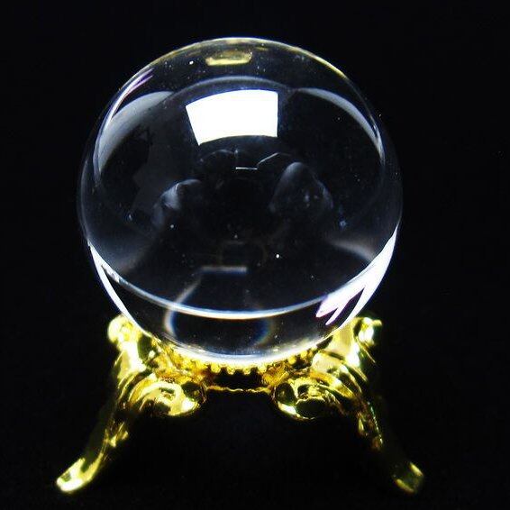 水晶 丸玉 ブラジル産 20mm 一点物 141-6363