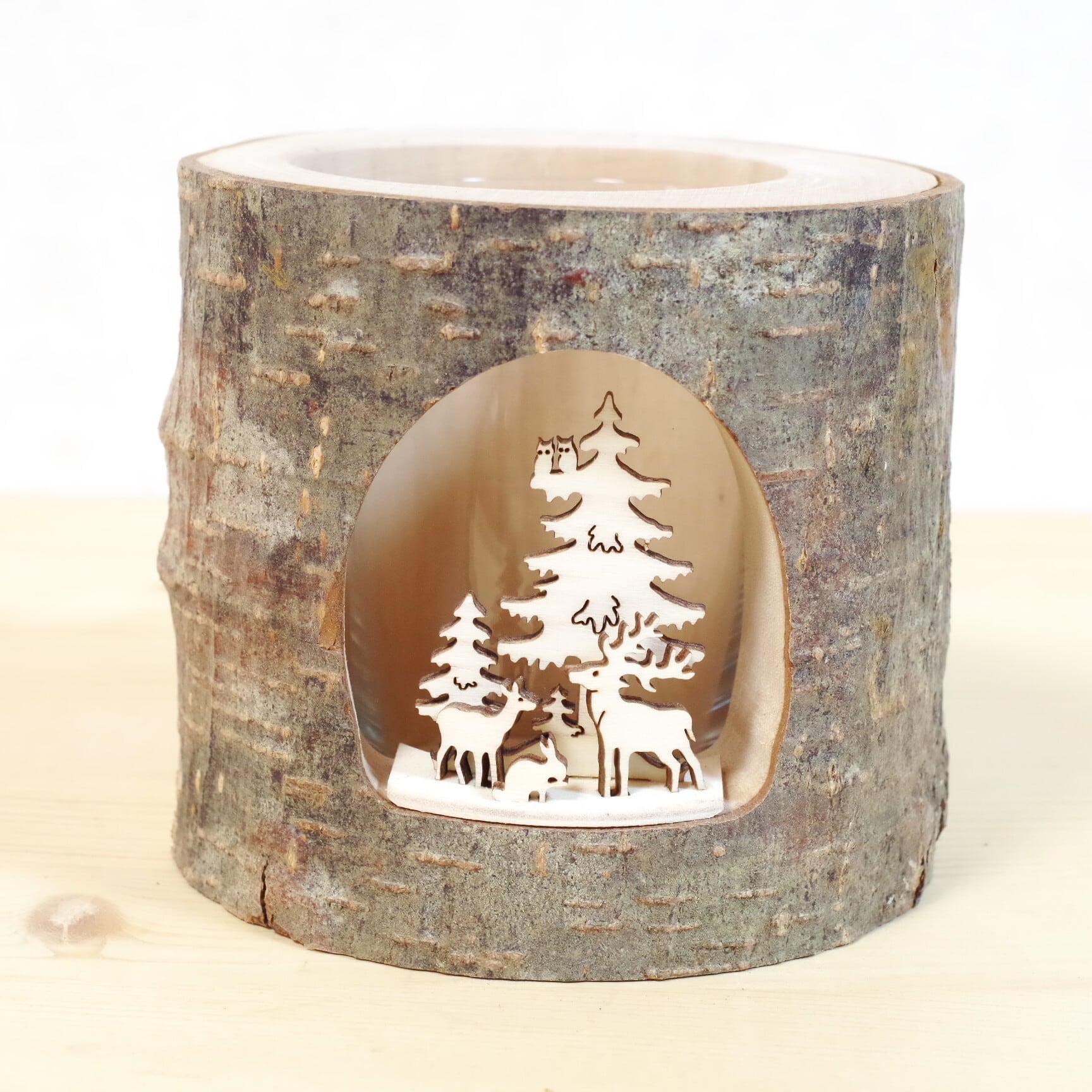 ヴァルトファブリック 3D切り株キャンドル 森