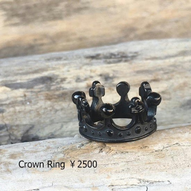 TOPANGA Jewelry　Crownリング　ブラック　19号