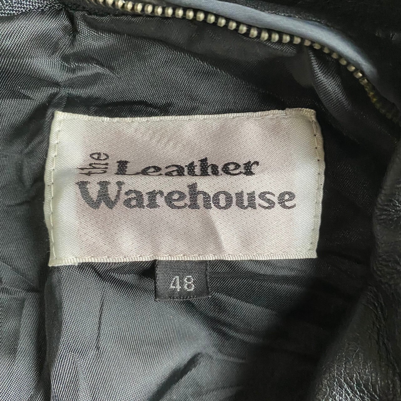 ビッグサイズ THE LEATHER WAREHOUSE アメリカン ダブルライダースジャケット レザージャケット メンズXL-2XL相当 古着  ブラック 黒色 アメジャン 革ジャン 大きいサイズ 【ブルゾン・ジャケット】 | cave 古着屋【公式】古着通販サイト