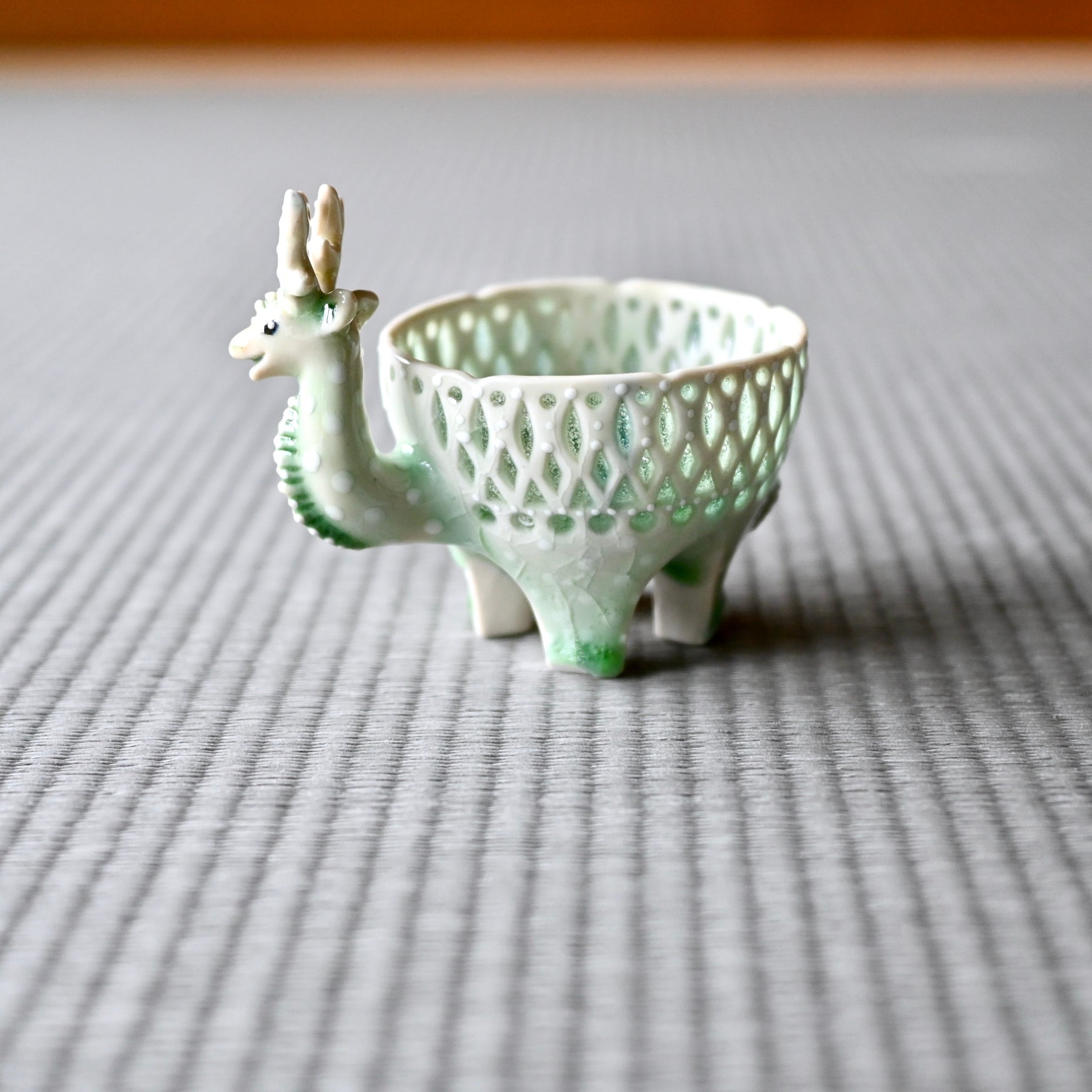 54. キラメキ鹿ぐい呑み | 陶工房 みかガマ ＊ のぐちみか