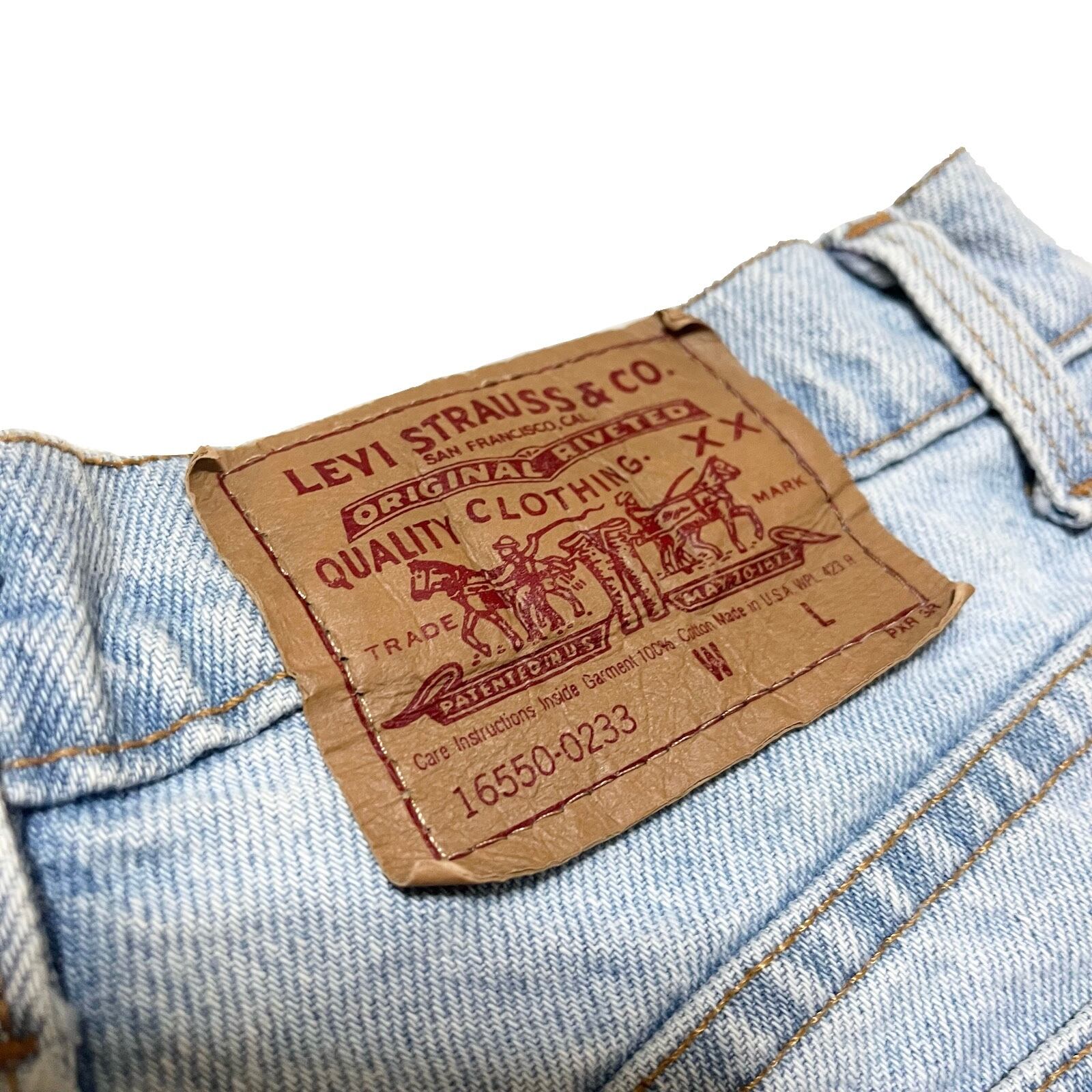 Levi's】1990's リーバイス 550 アイスウォッシュ デニムパンツ MADE